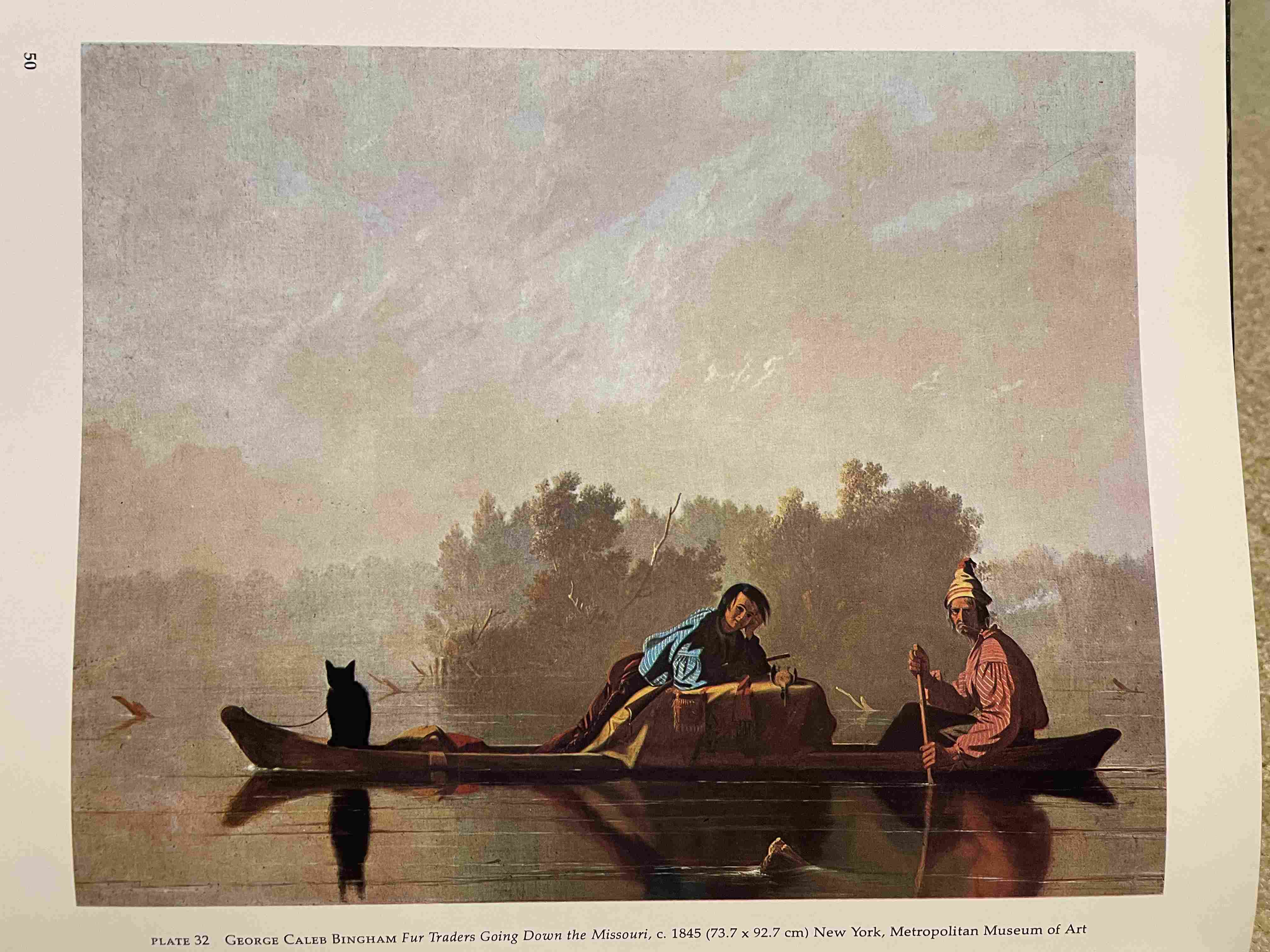 Fur Traders Going Down the Missouri by George Caleb Bingham (c. 1845)