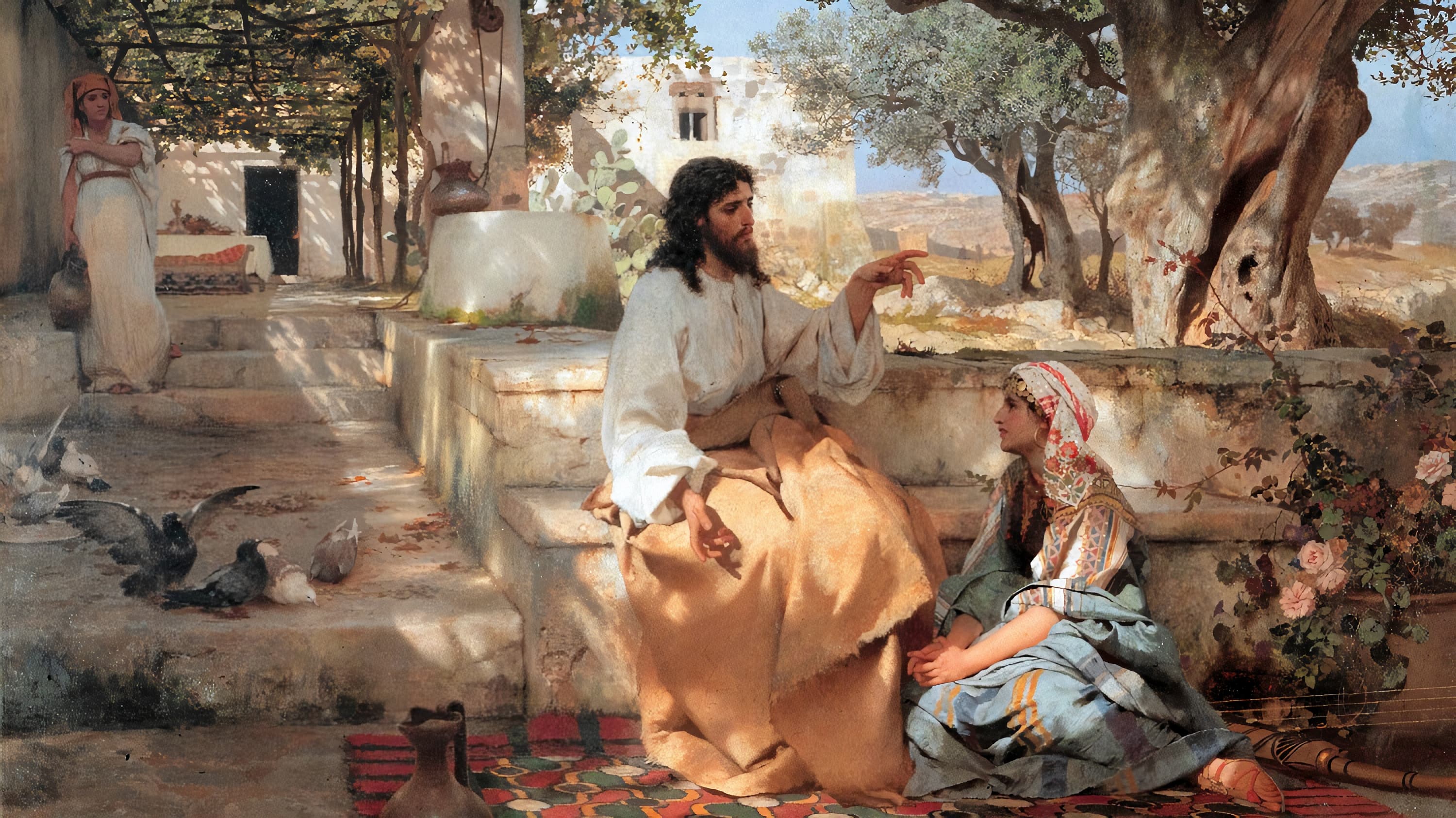 henryk siemiradzki christ in the house of martha and mary (1886)