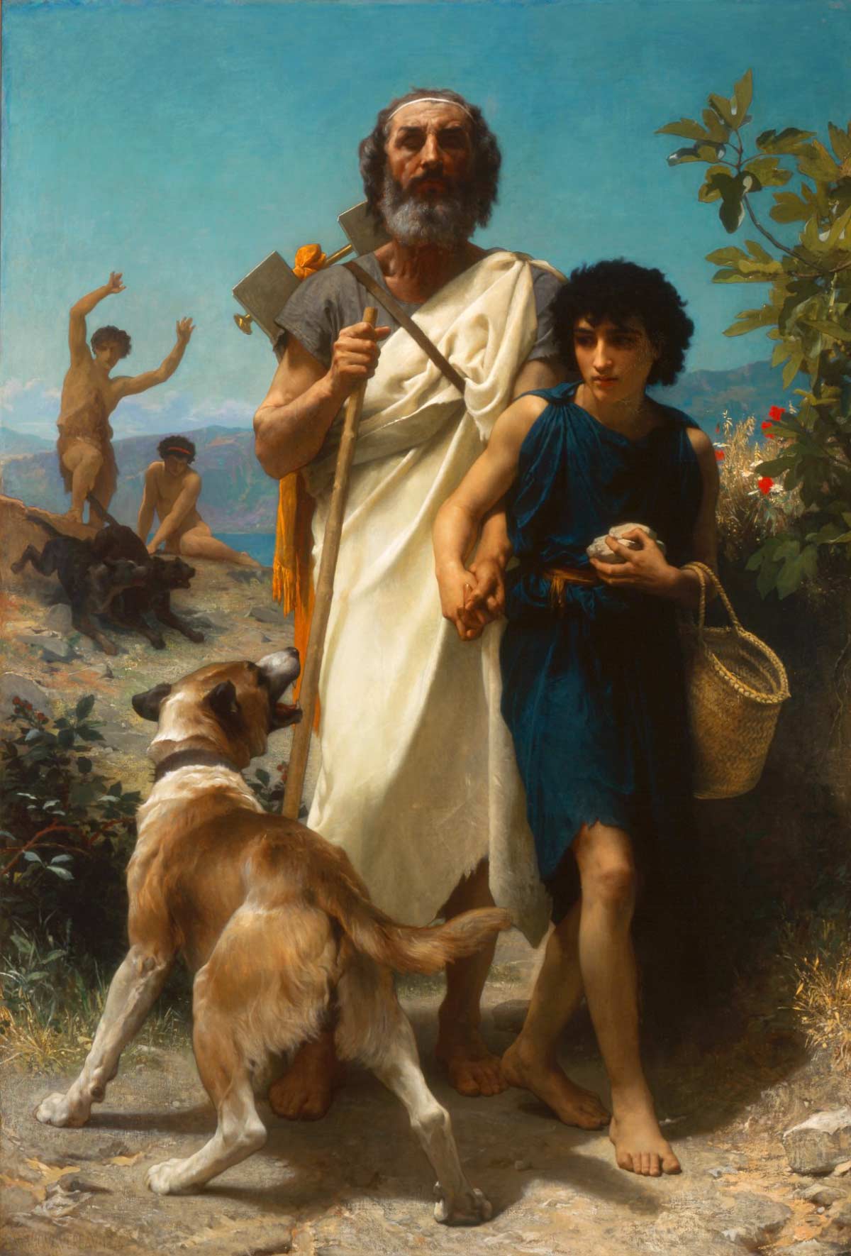 Homer and His Guide by William-Adolphe Bouguereau (1874)
