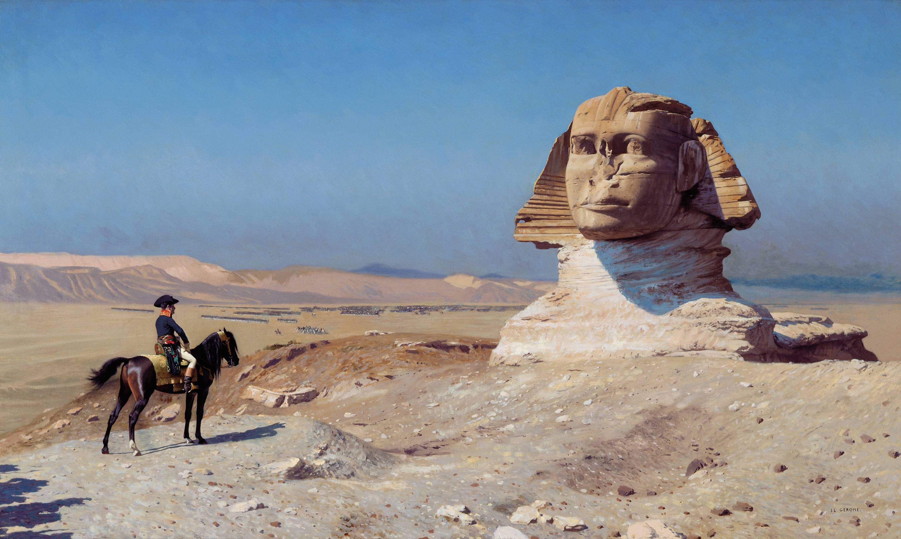 jeanlon grme bonaparte before the sphinx (1867)