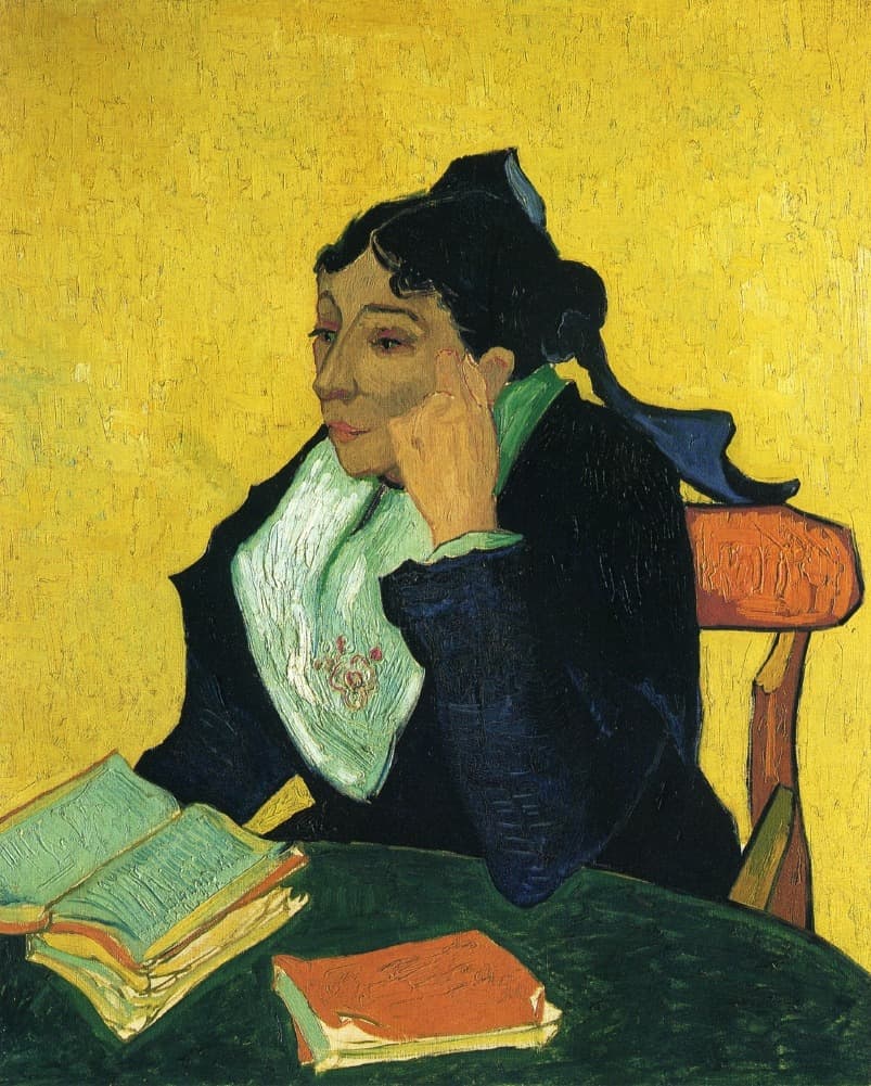 L'Arlésienne: Madame Ginoux with Books by Vincent van Gogh (1888)