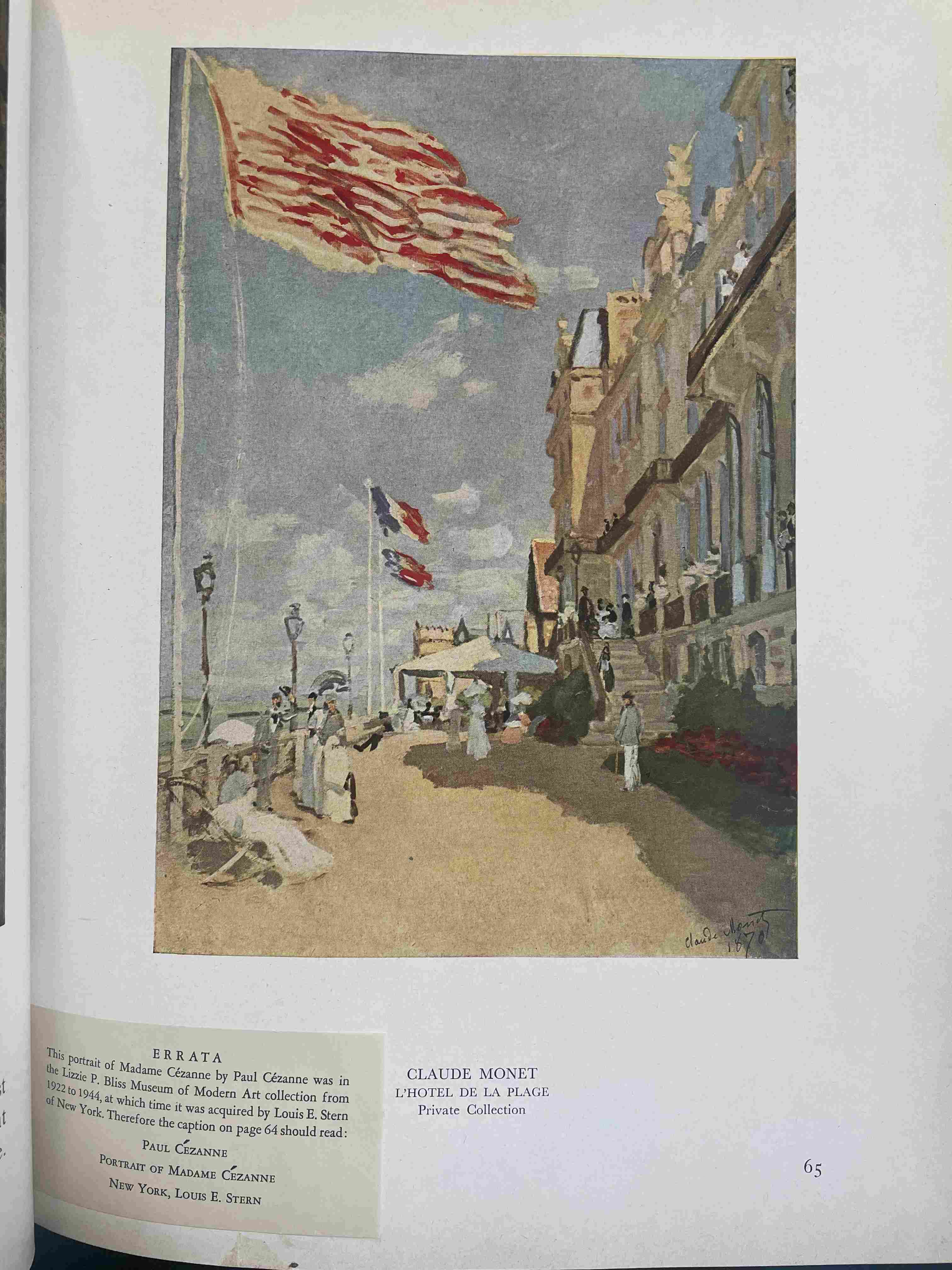L'Hôtel de la Plage by Claude Monet (1870)