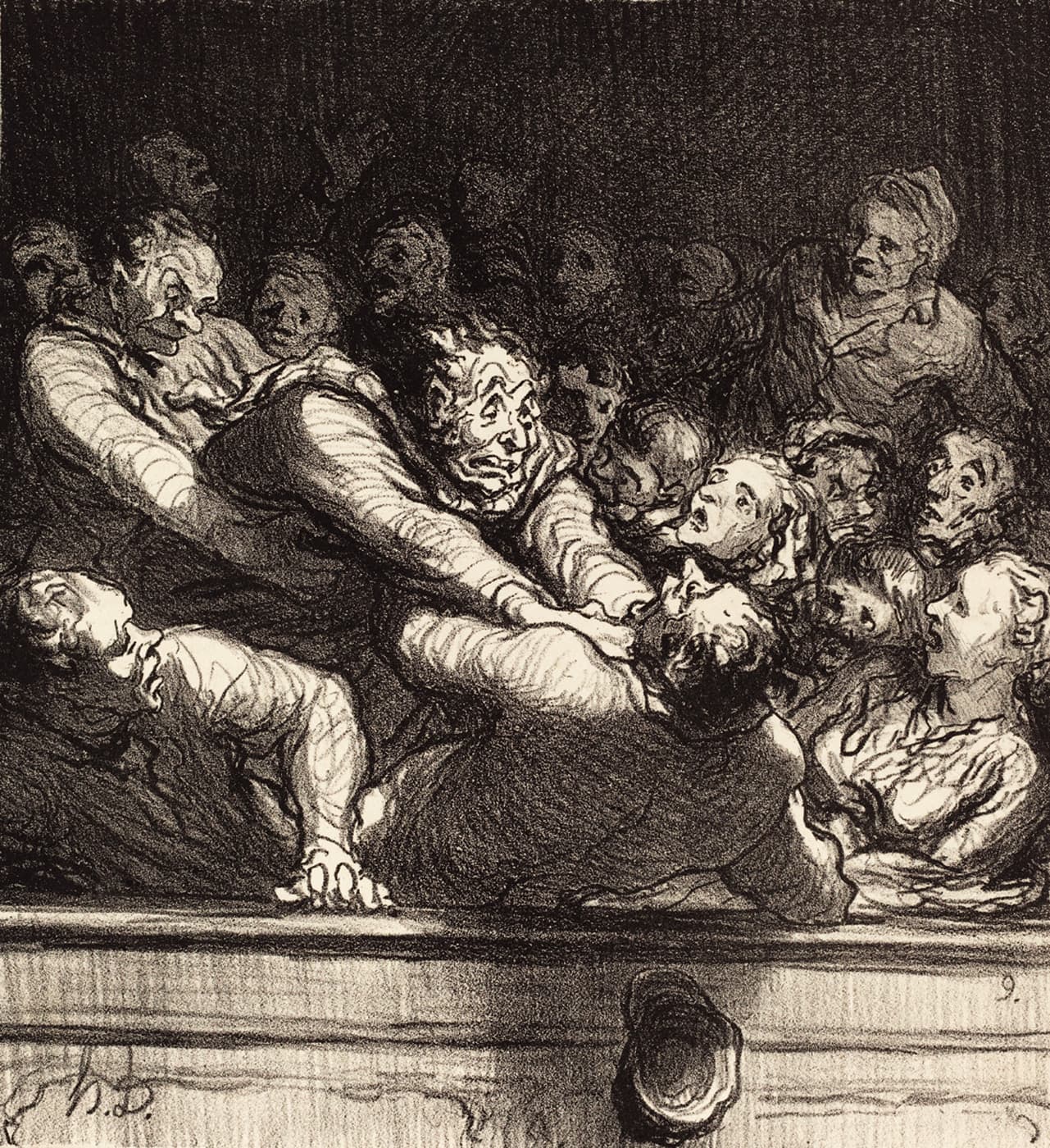 Le mélodrame (The Melodrama) by Honoré Daumier (1852)