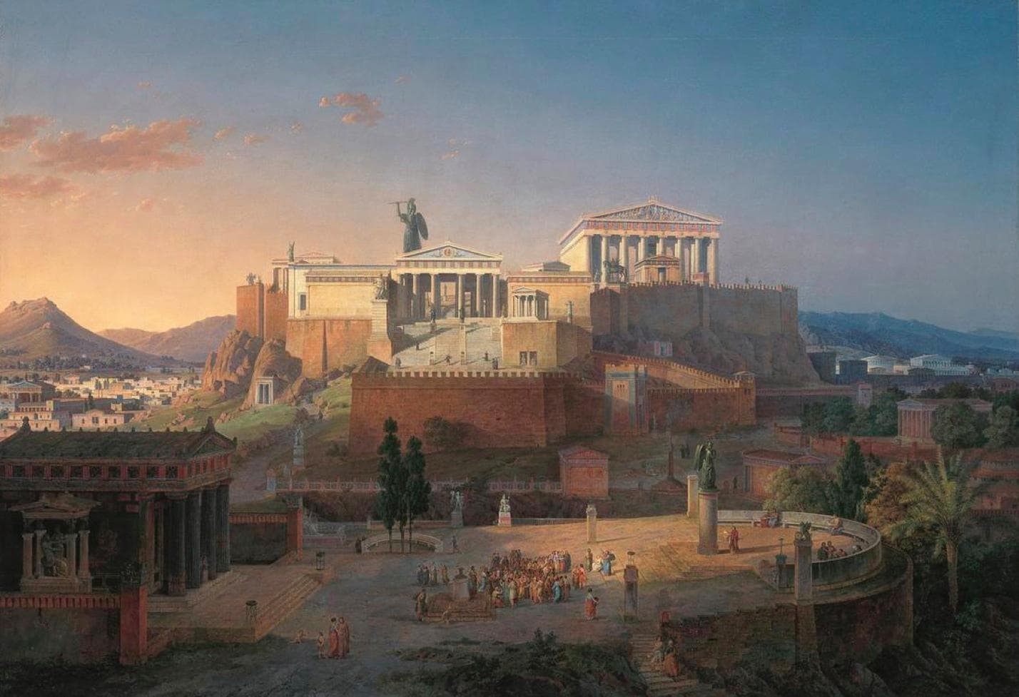 leo von klenze the acropolis of athens restored (1846)