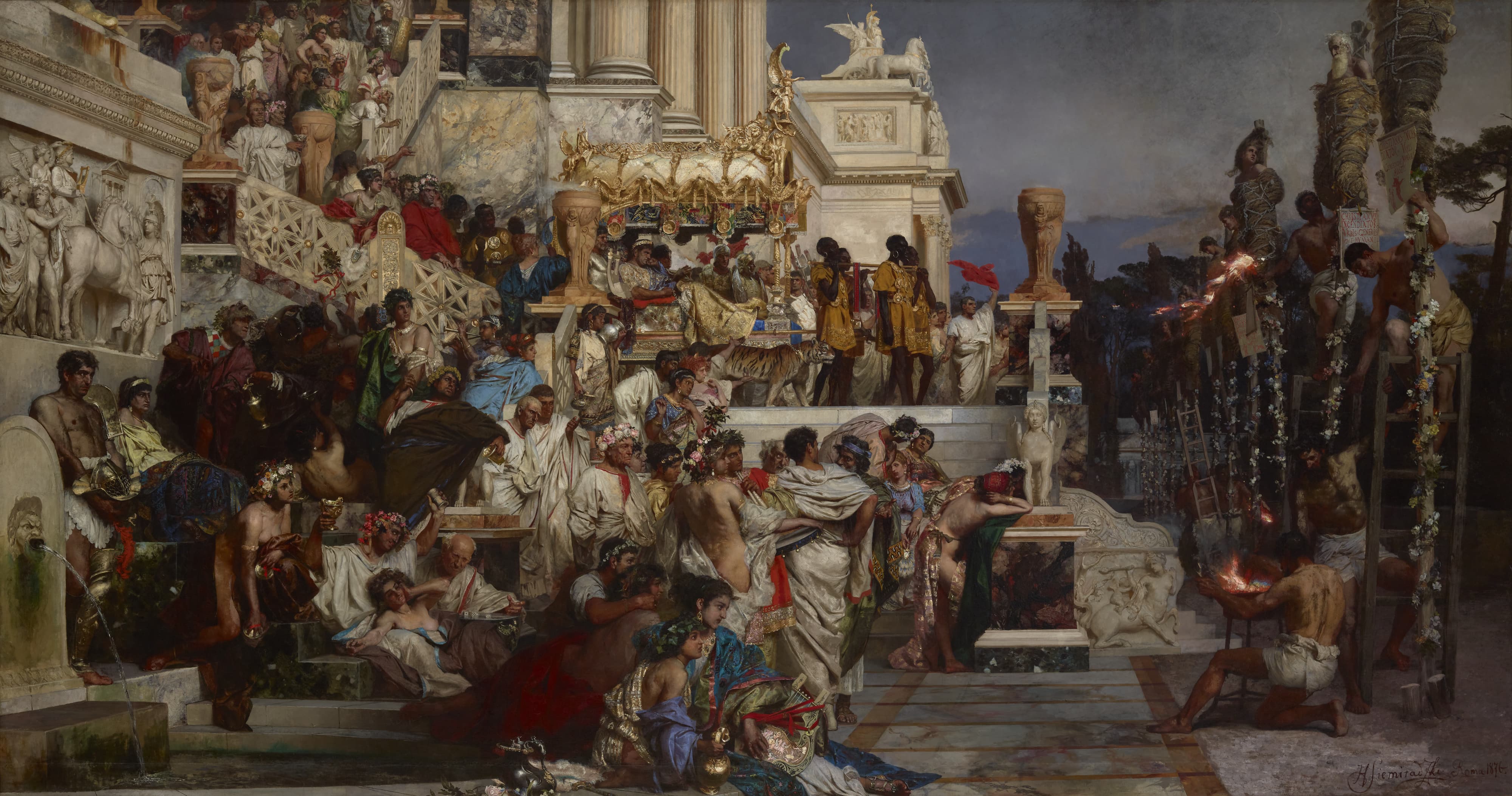 Nero's Torches (Pochodnie Nerona) by Henryk Siemiradzki (1876)