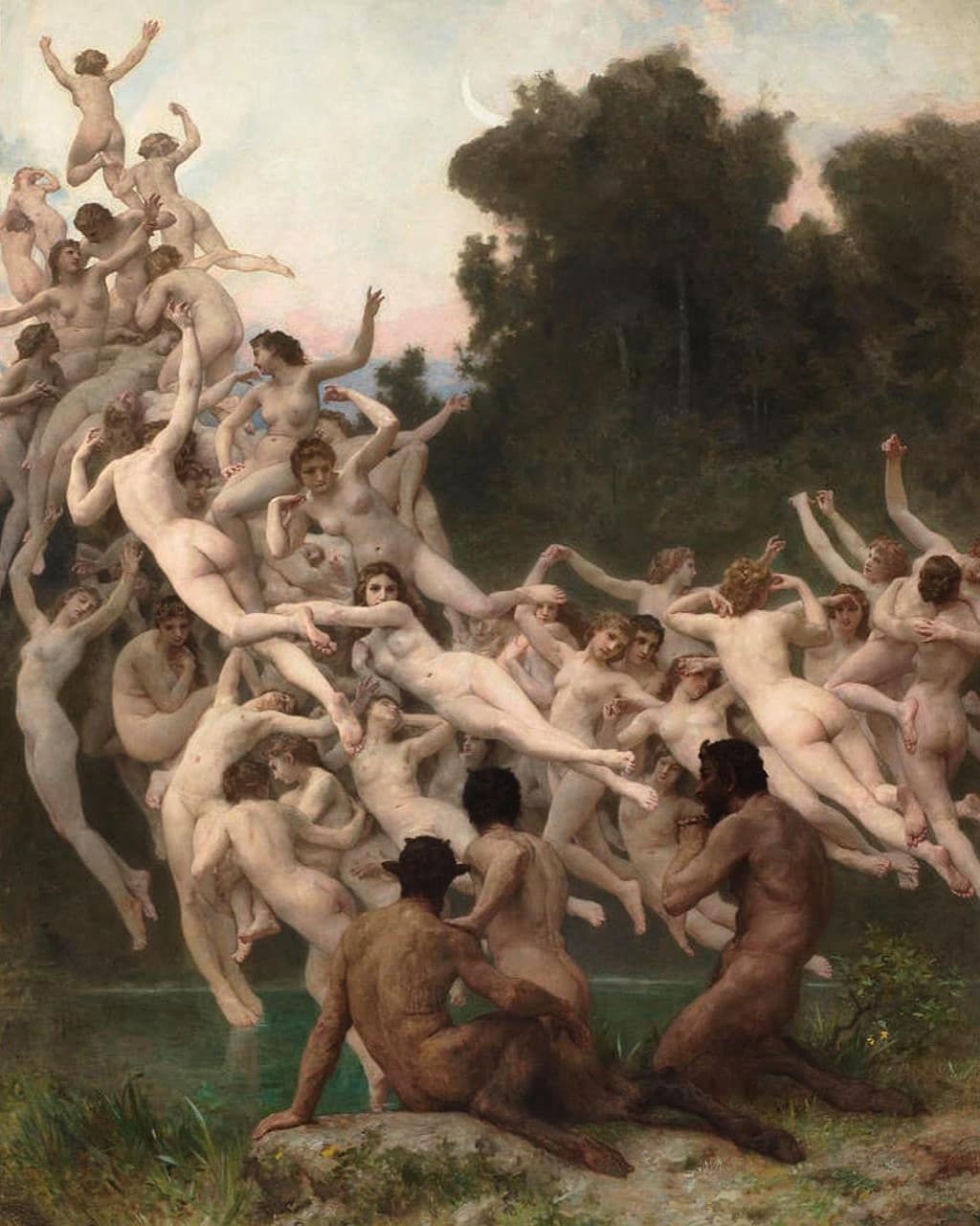 Nymphs and Satyr by William-Adolphe Bouguereau (1873)
