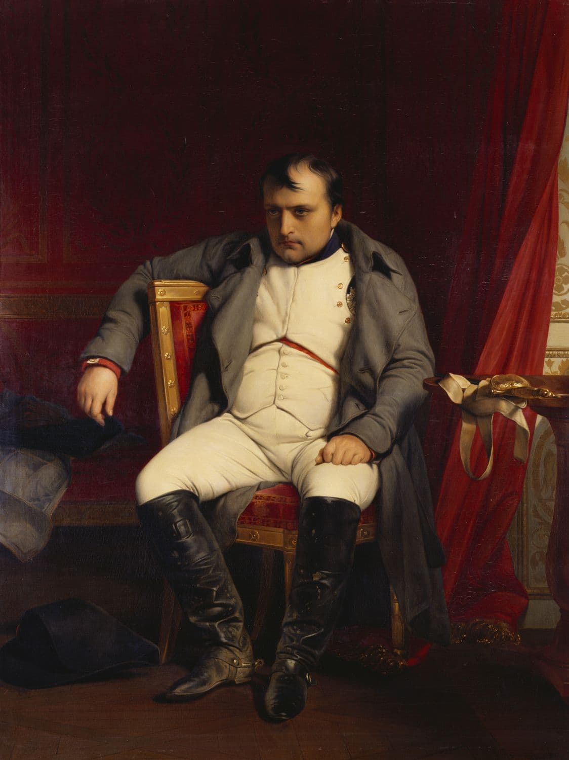 paul delaroche napoleon at fontainebleau october 31 1814 (1840)
