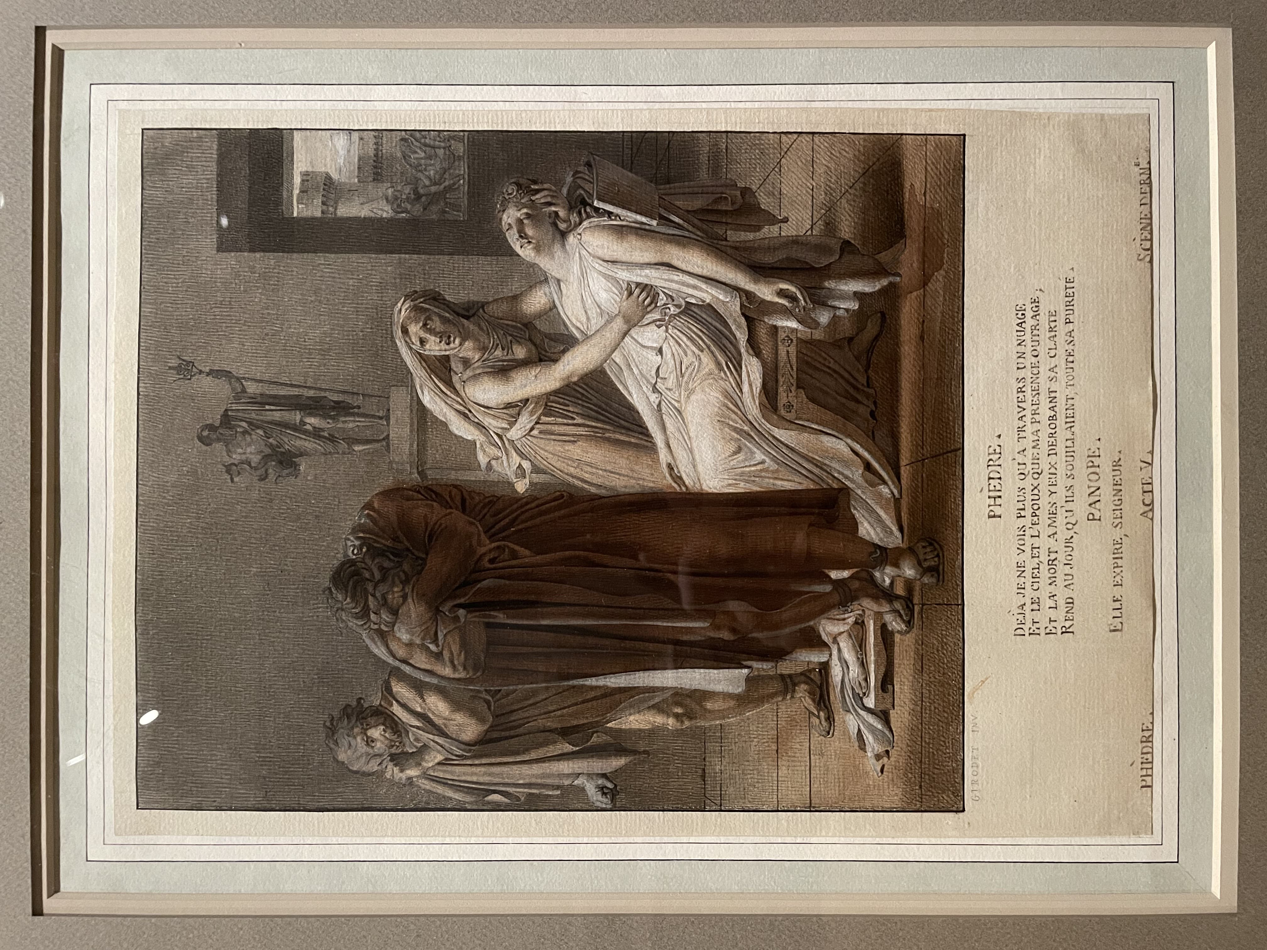 Phèdre, Acte V, Scène Dernière by Anne-Louis Girodet (1801)