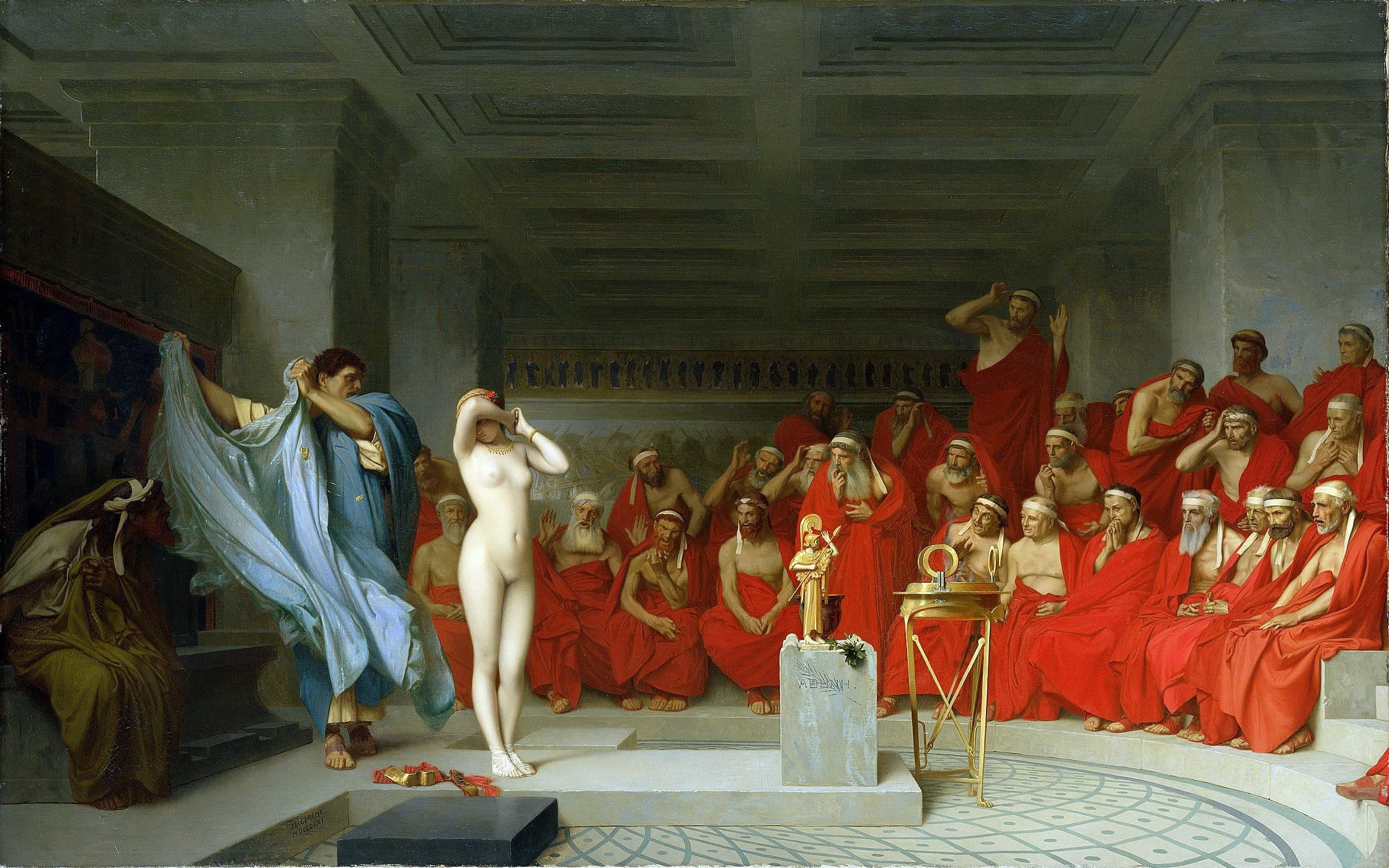 Phryne Before the Areopagus by Jean-Léon Gérôme (1861)