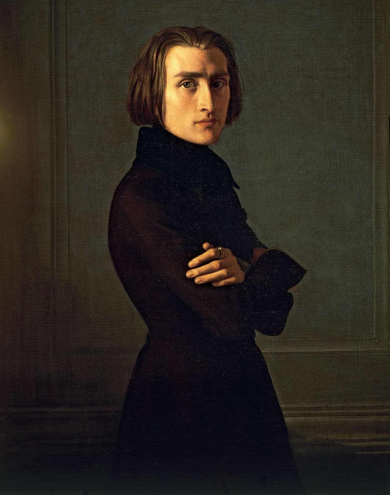 Portrait of Franz Liszt by Jean-Auguste-Dominique Ingres (1839)