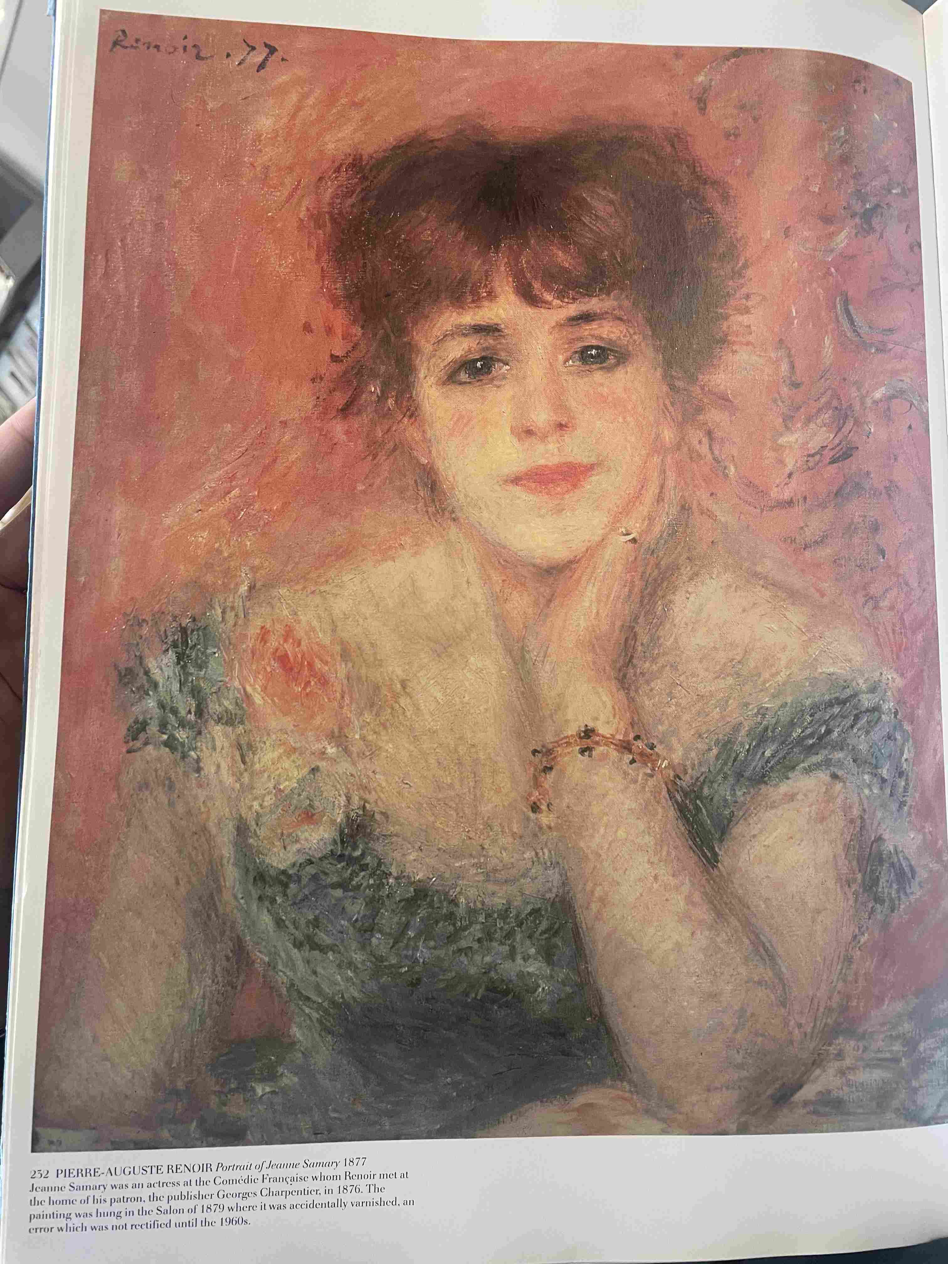 Portrait of Jeanne Samary by Pierre-Auguste Renoir (1877)