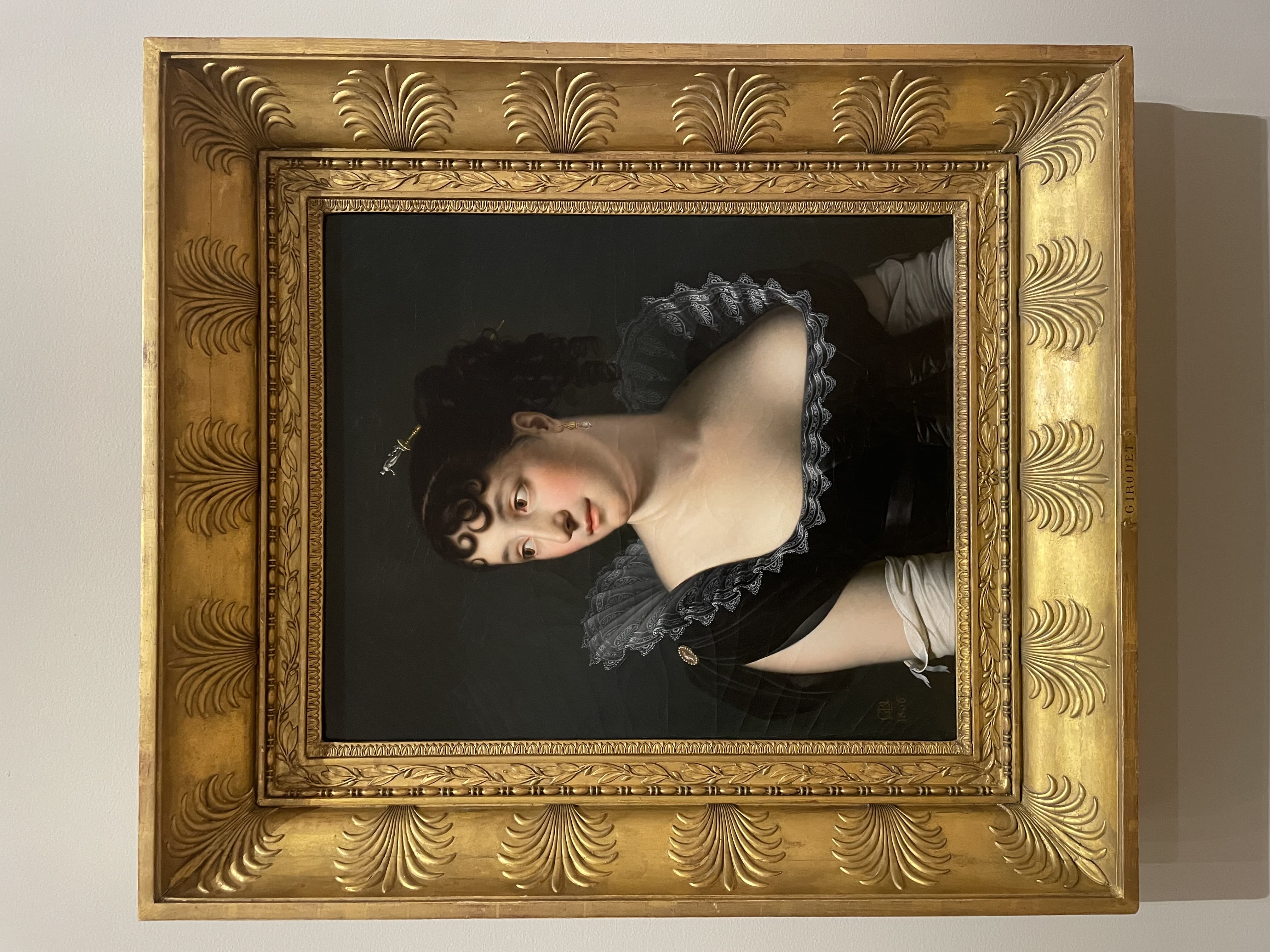 Portrait of Madame de Saint-Morys by Anne-Louis Girodet de Roussy-Trioson (1806)