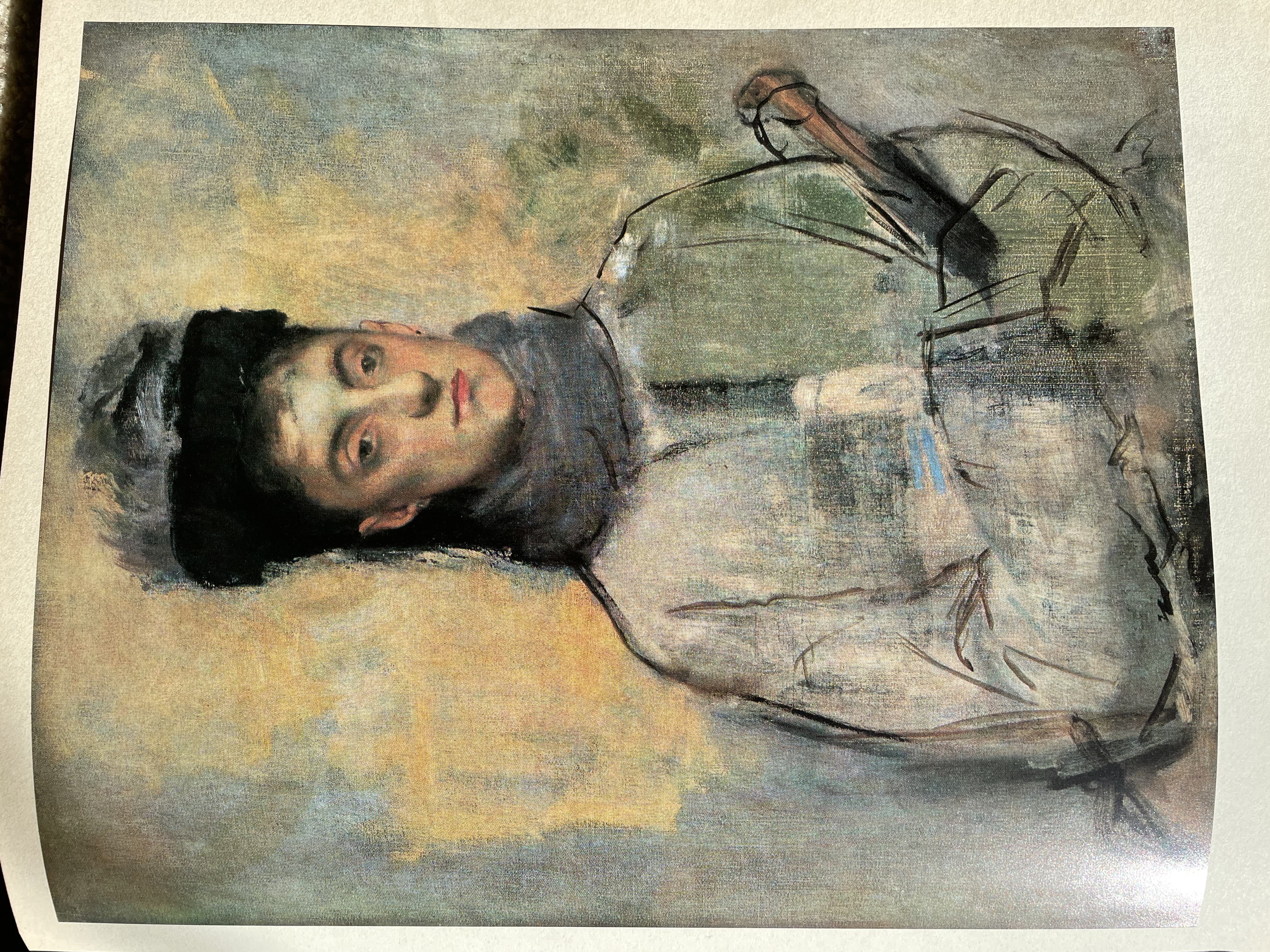 Portrait of Mademoiselle Fiocre by Edgar Degas (c. 1867-1868)