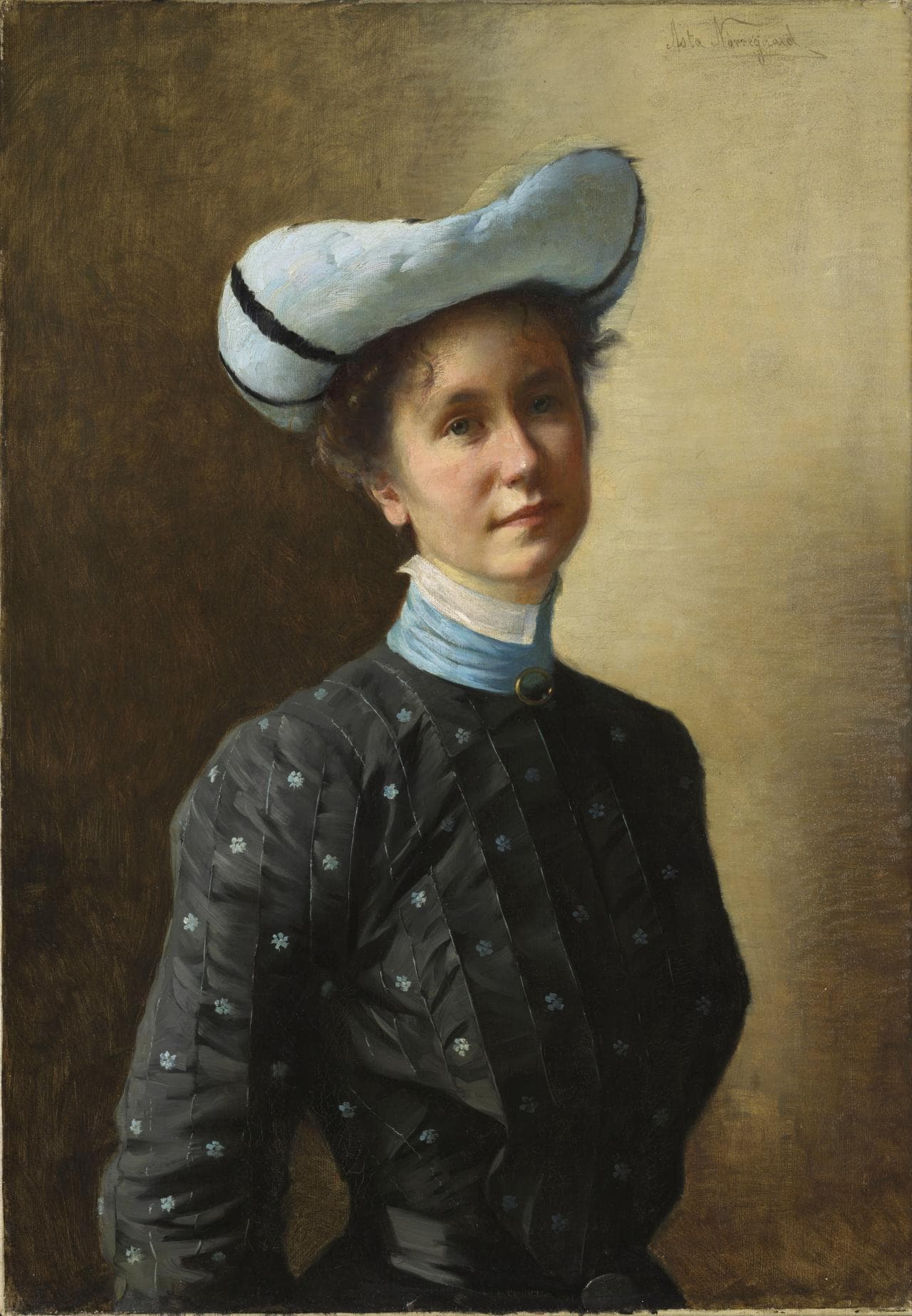 Portrait of the Artist's Sister, Helga Nørregaard by Asta Nørregaard (1890)