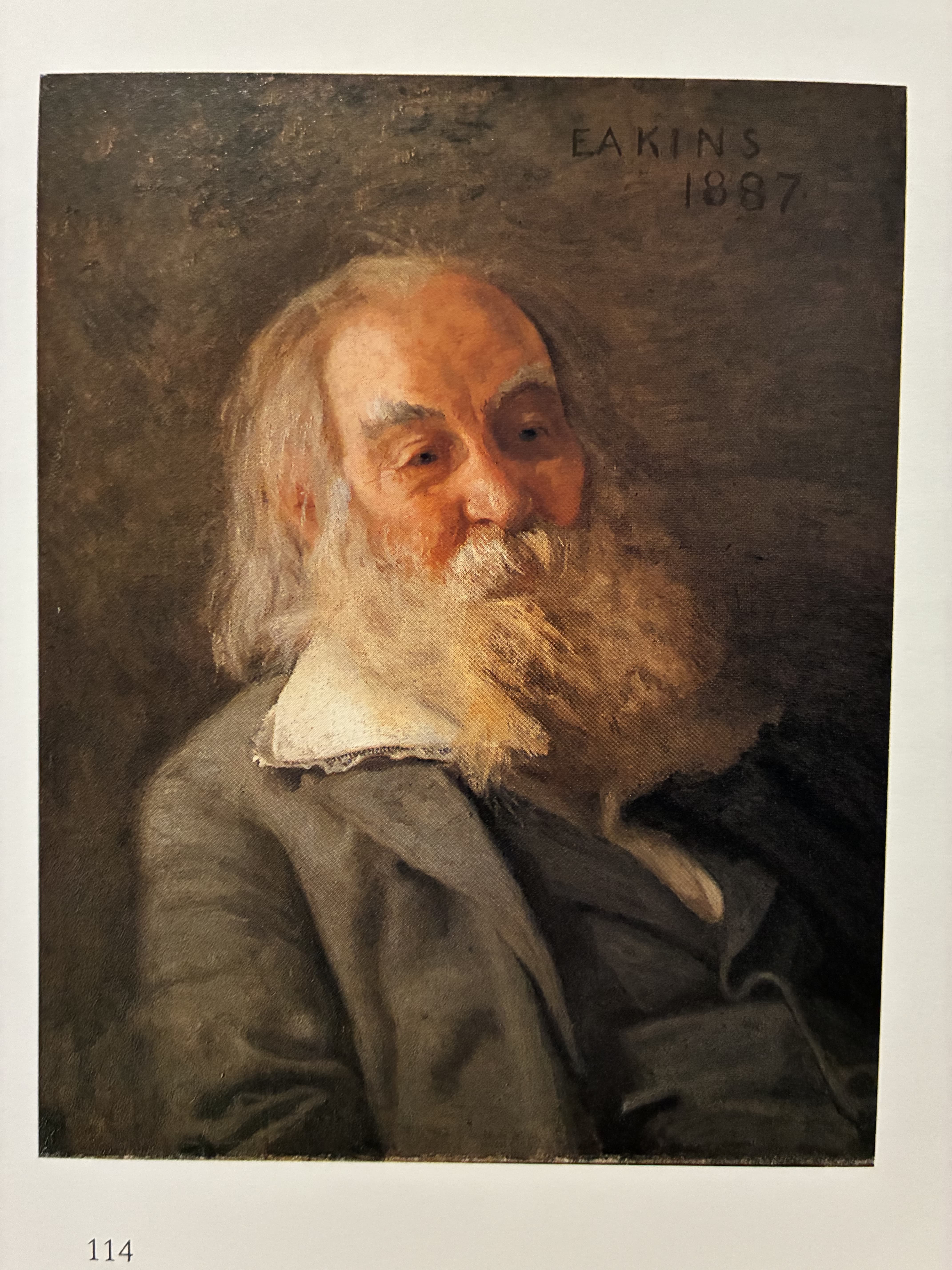 Portrait of Walt Whitman by Thomas Eakins (1887)