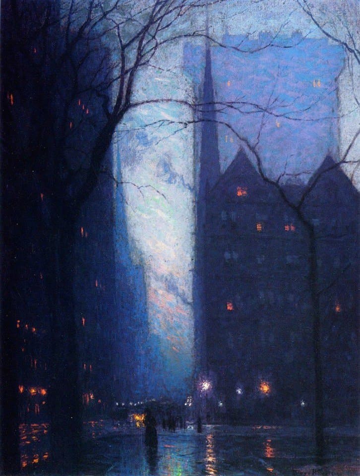 Rainy Night, New York by Childe Hassam (1890)