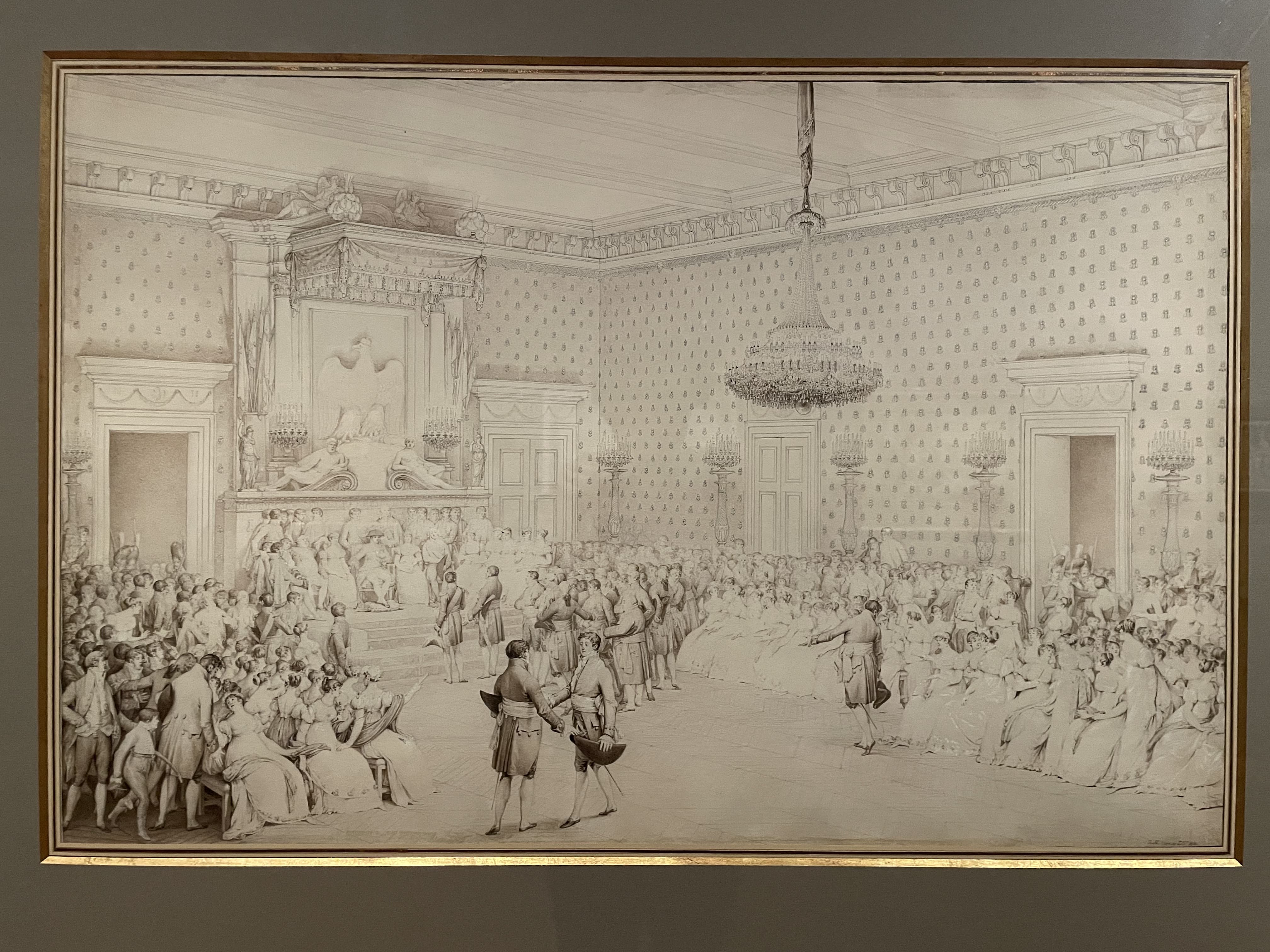 Réception de l'Empereur et de l'Impératrice au Palais des Tuileries by Jean-Baptiste Isabey (c. 1810)