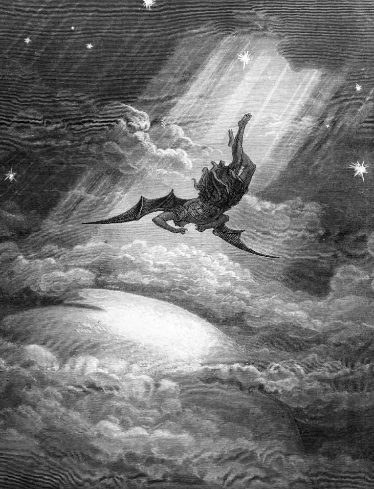 Satan Falling from Heaven by Gustave Doré (1866)