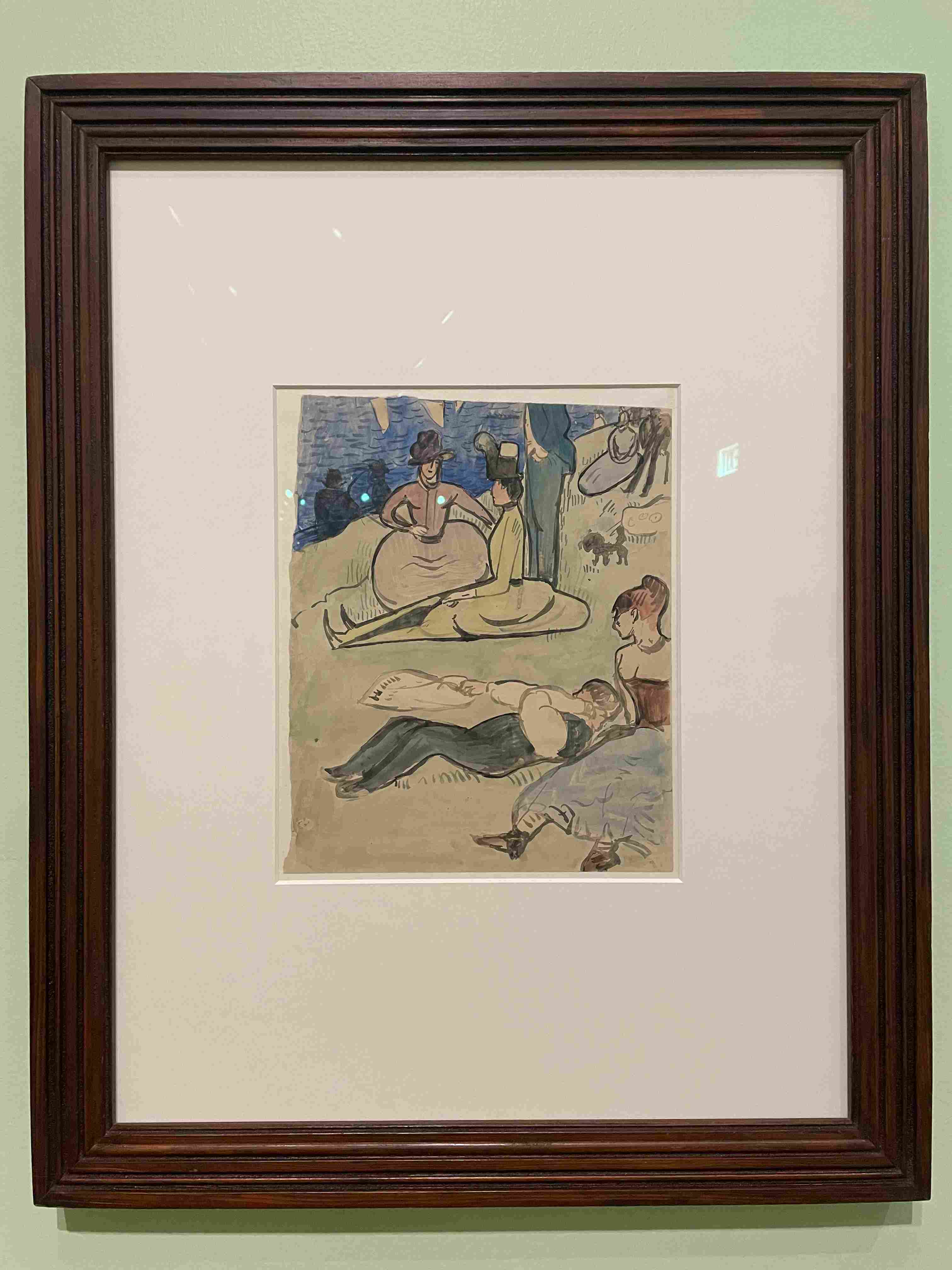 Study for A Sunday Afternoon on the Island of La Grande Jatte by Georges Seurat (1884)