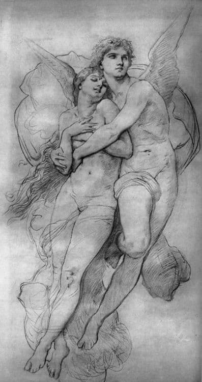Study for L'Amour et Psyché (Love and Psyche) by William-Adolphe Bouguereau (c. 1899)