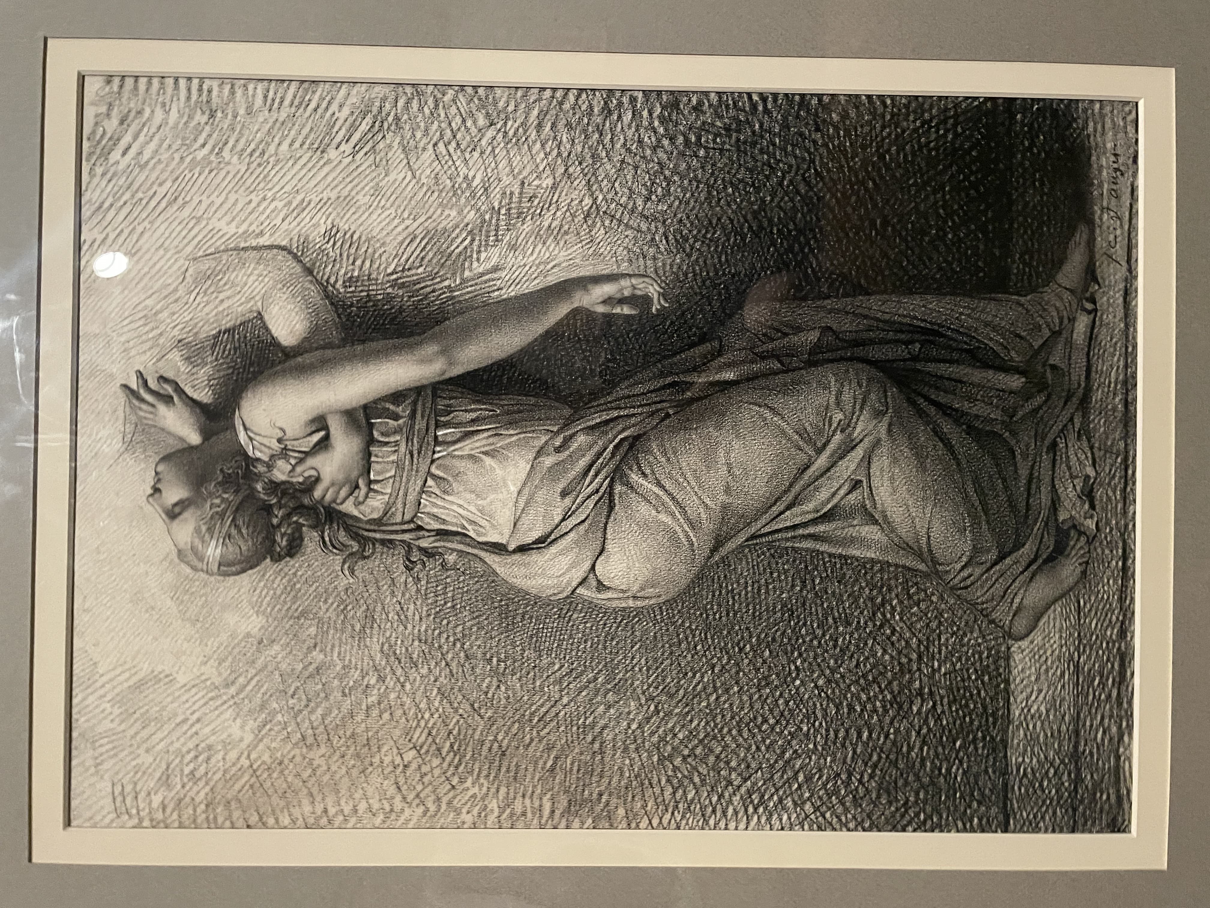 Study for the Figure of the Virgin in "The Vow of Louis XIII" by Jean-Auguste-Dominique Ingres (c. 1820-1824)