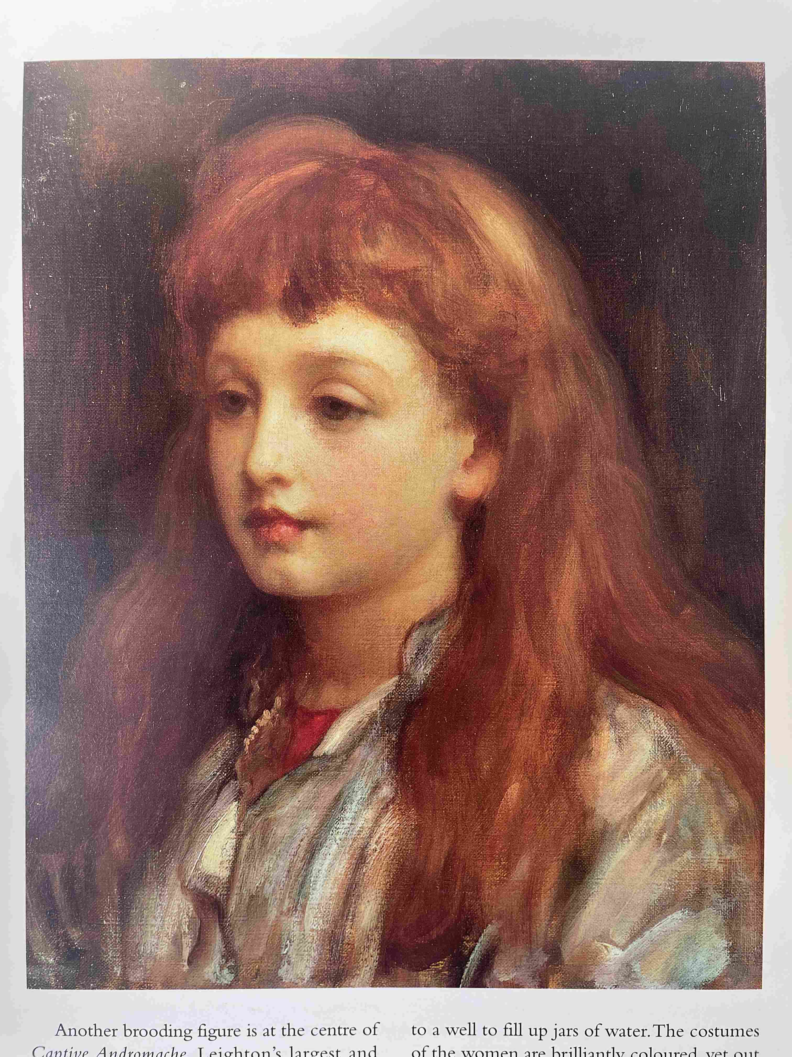 Study of a Girl's Head by Frederic Leighton (c. 1885)