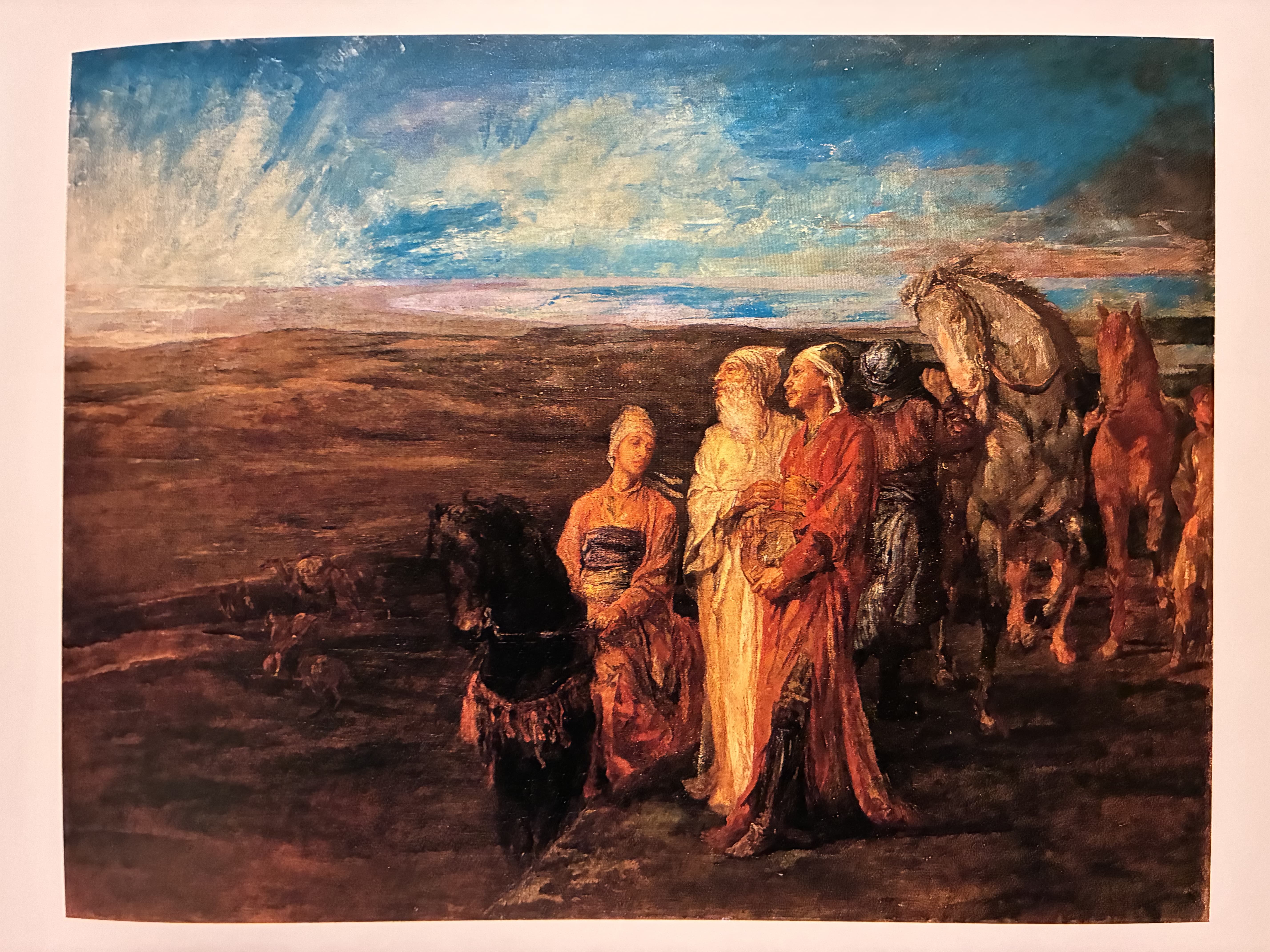 Study of the travelers for The Appearance of Christ to the People by Alexander Ivanov (c. 1840-1850)