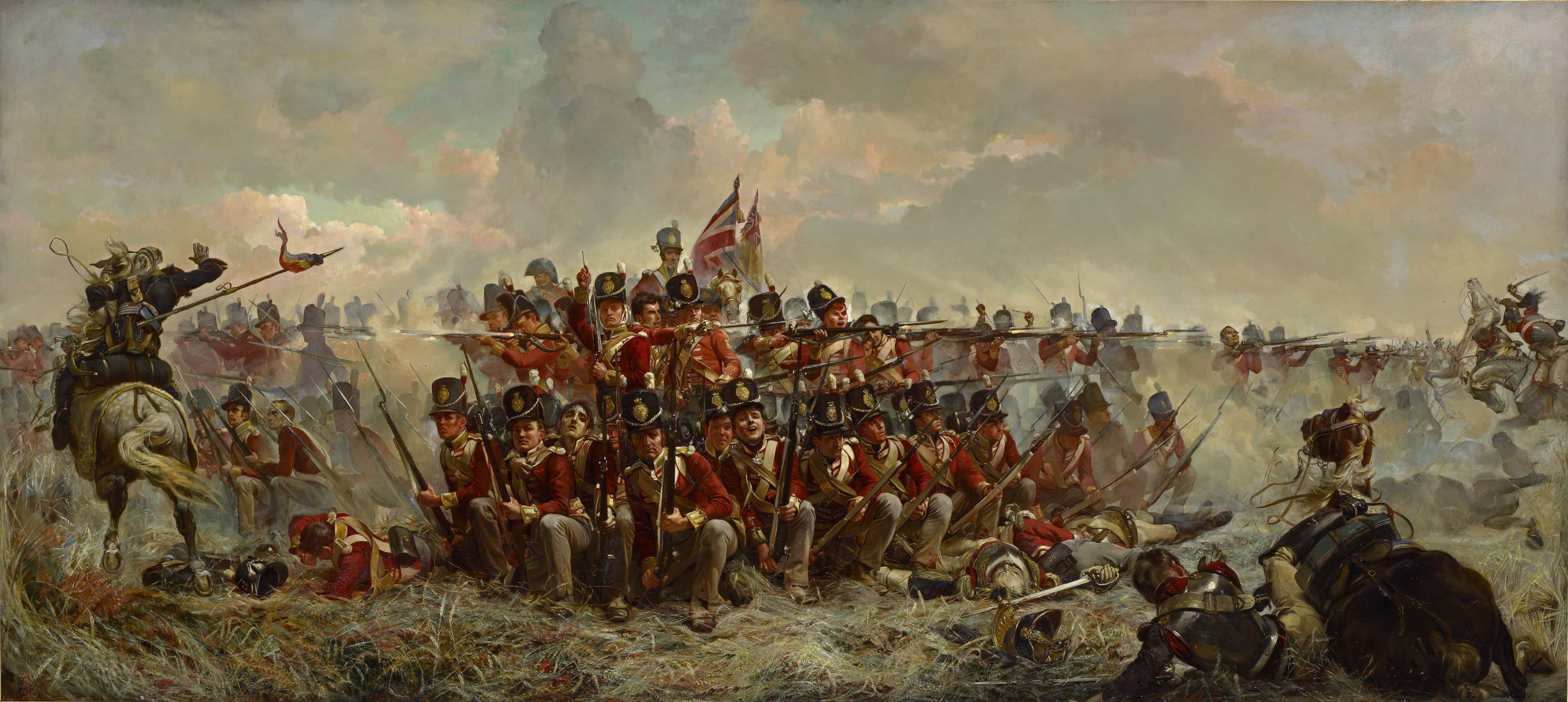 The 28th Regiment at Quatre Bras by Elizabeth Thompson, Lady Butler (1875)