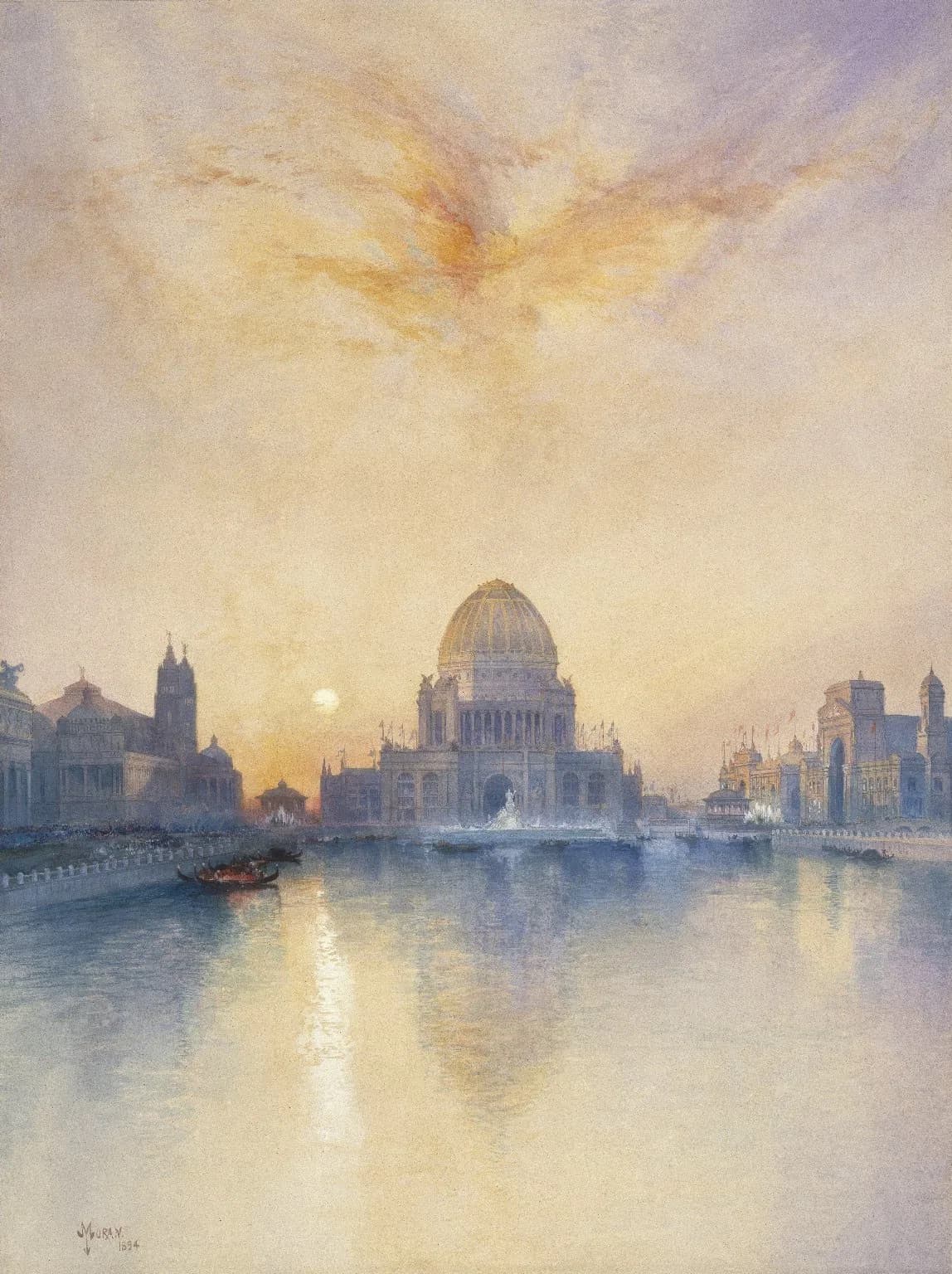 The Administration Building, World's Columbian Exposition, Chicago by John Moran (1894)