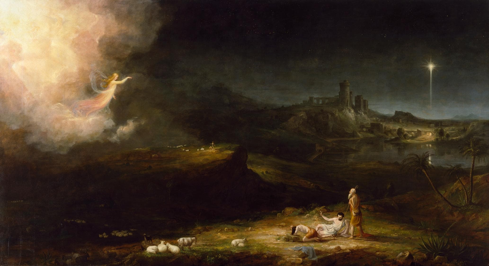 The Angel Appearing to the Shepherds by Thomas Cole (1833–1834)