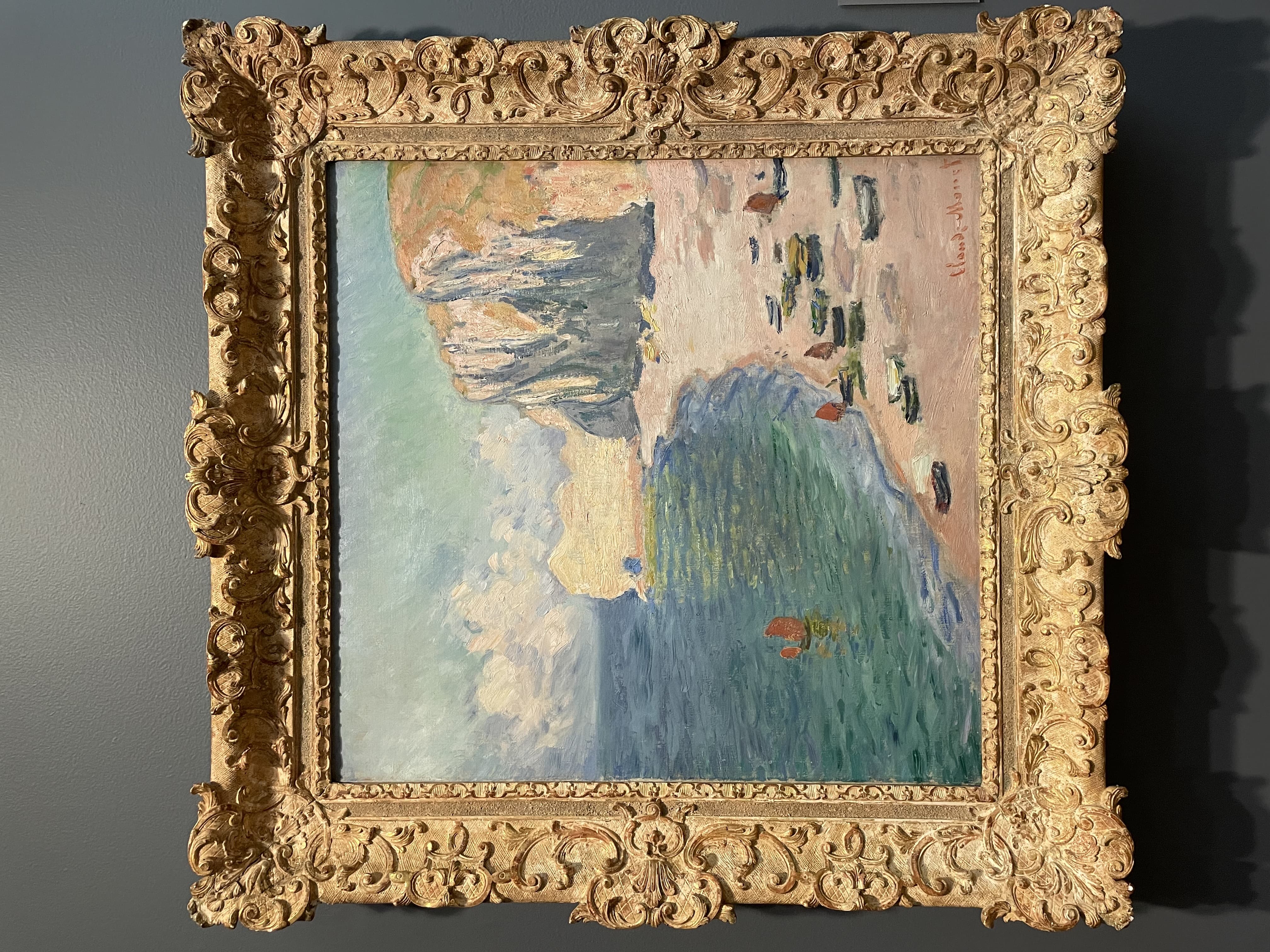 The Cliff, Pourville, Morning by Claude Monet (1882)