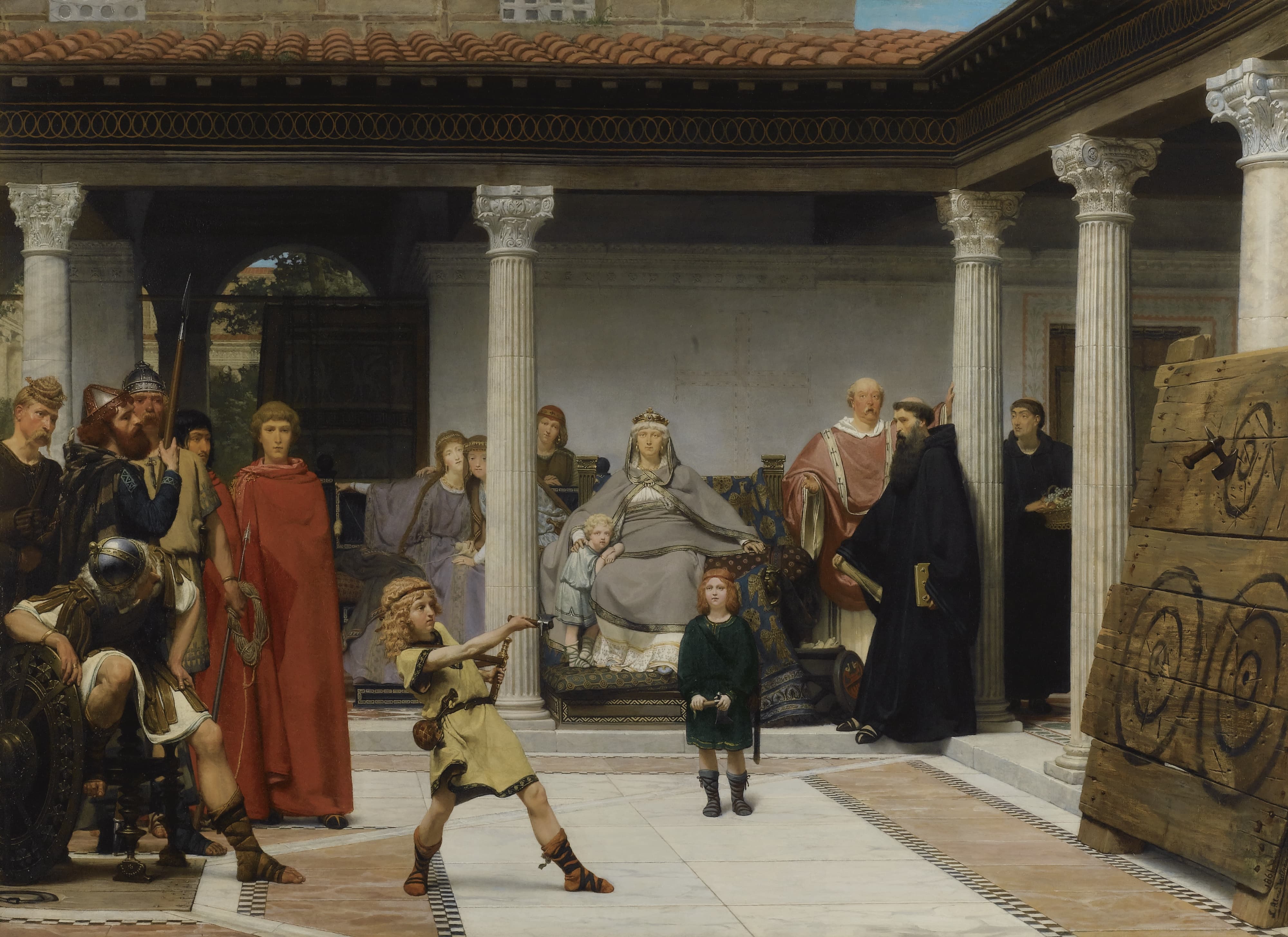 The Education of the Children of Clovis by Sir Lawrence Alma-Tadema (1861)