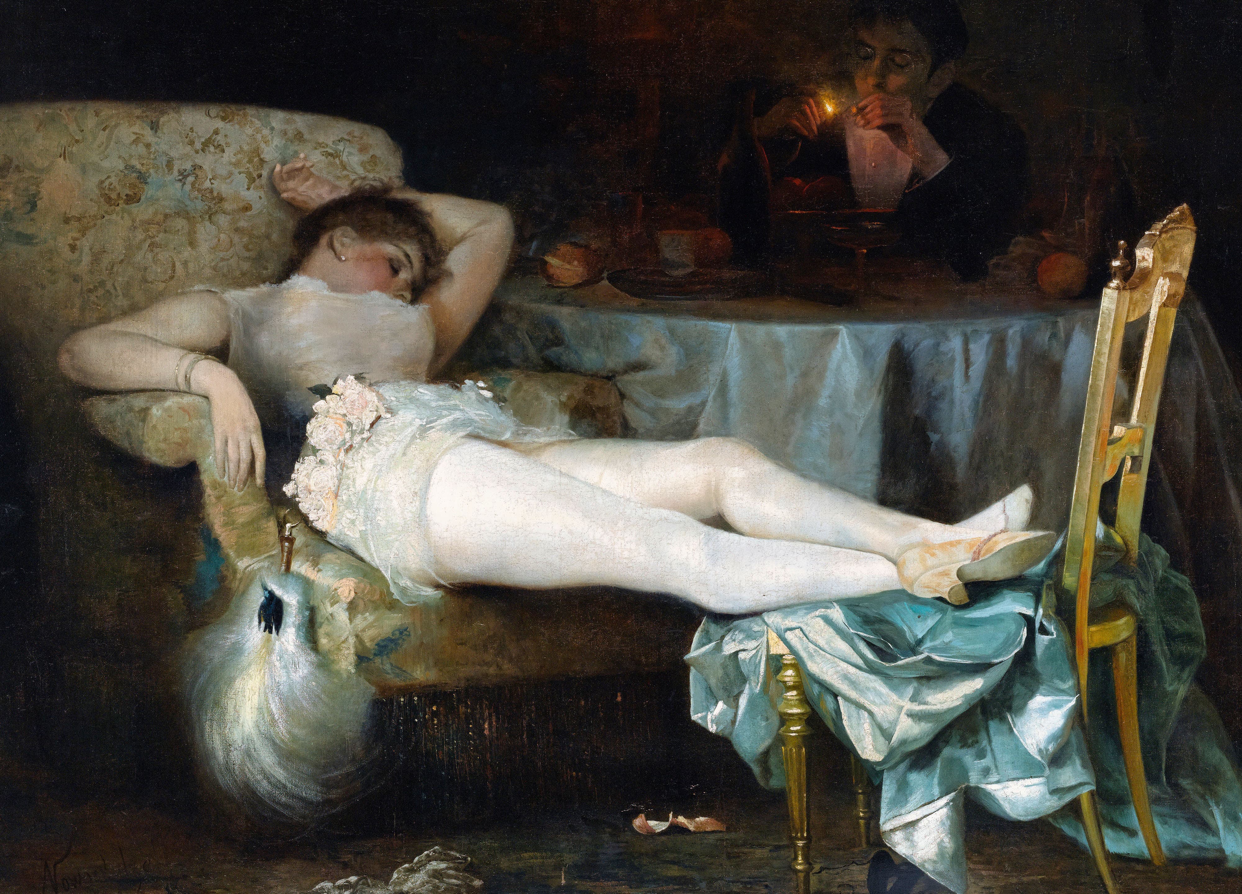 The End of the Dinner by Hermen Anglada Camarasa (1898)
