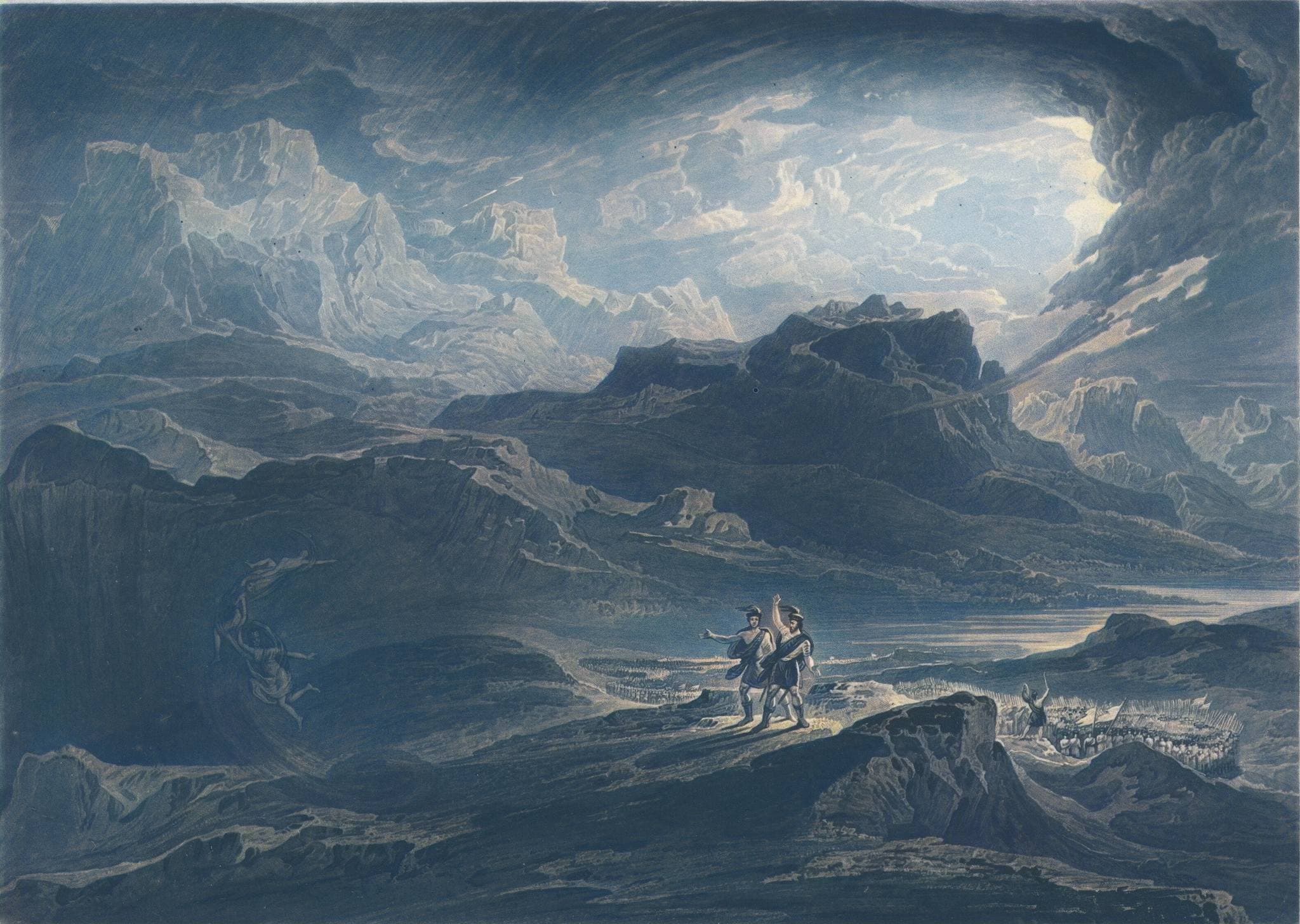 The Fall of the Rebel Angels by John Martin (1824)