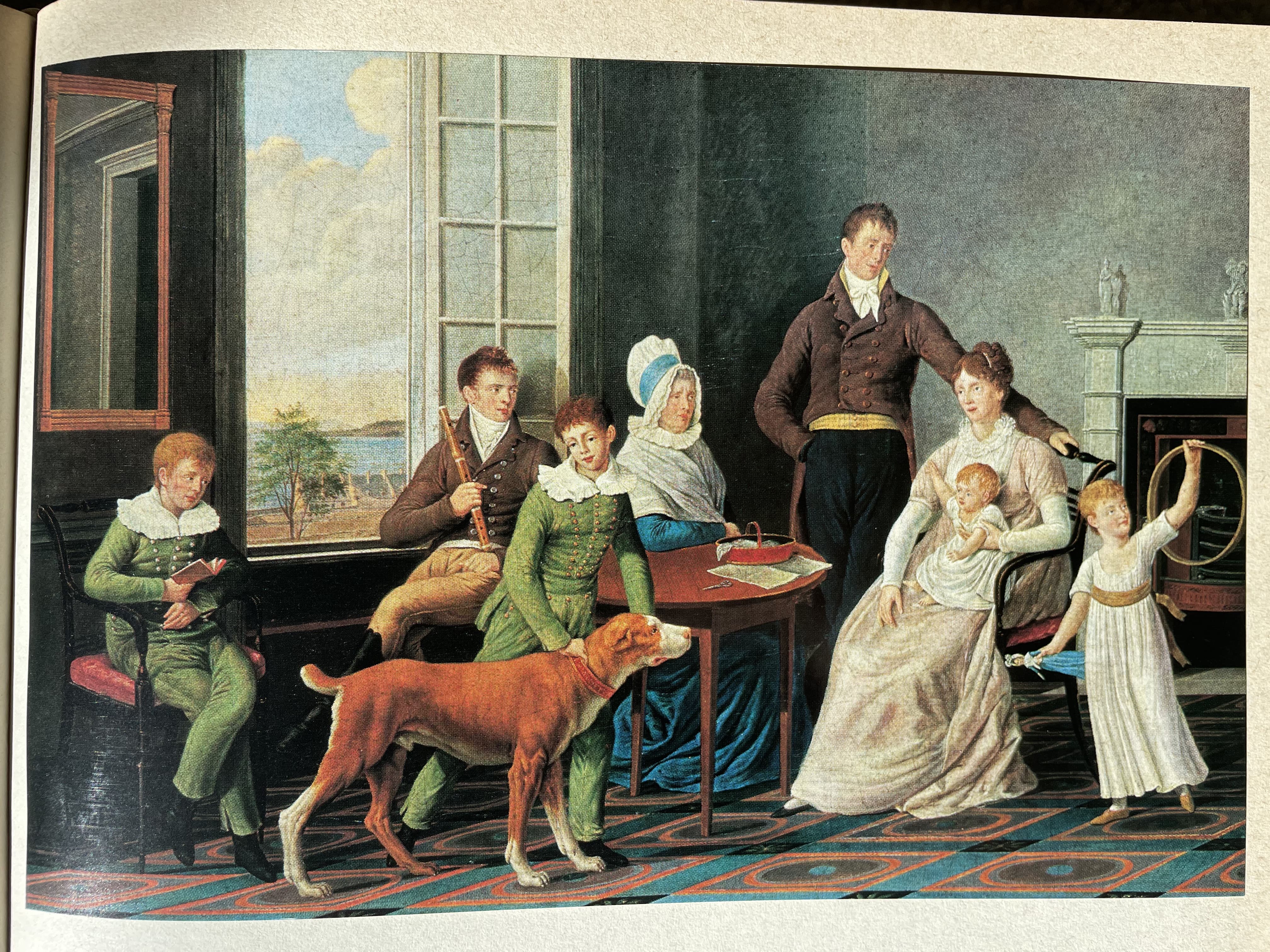 The Family of Sir Robert Frankland-Russell, 7th Baronet by Sir William Beechey (1800)