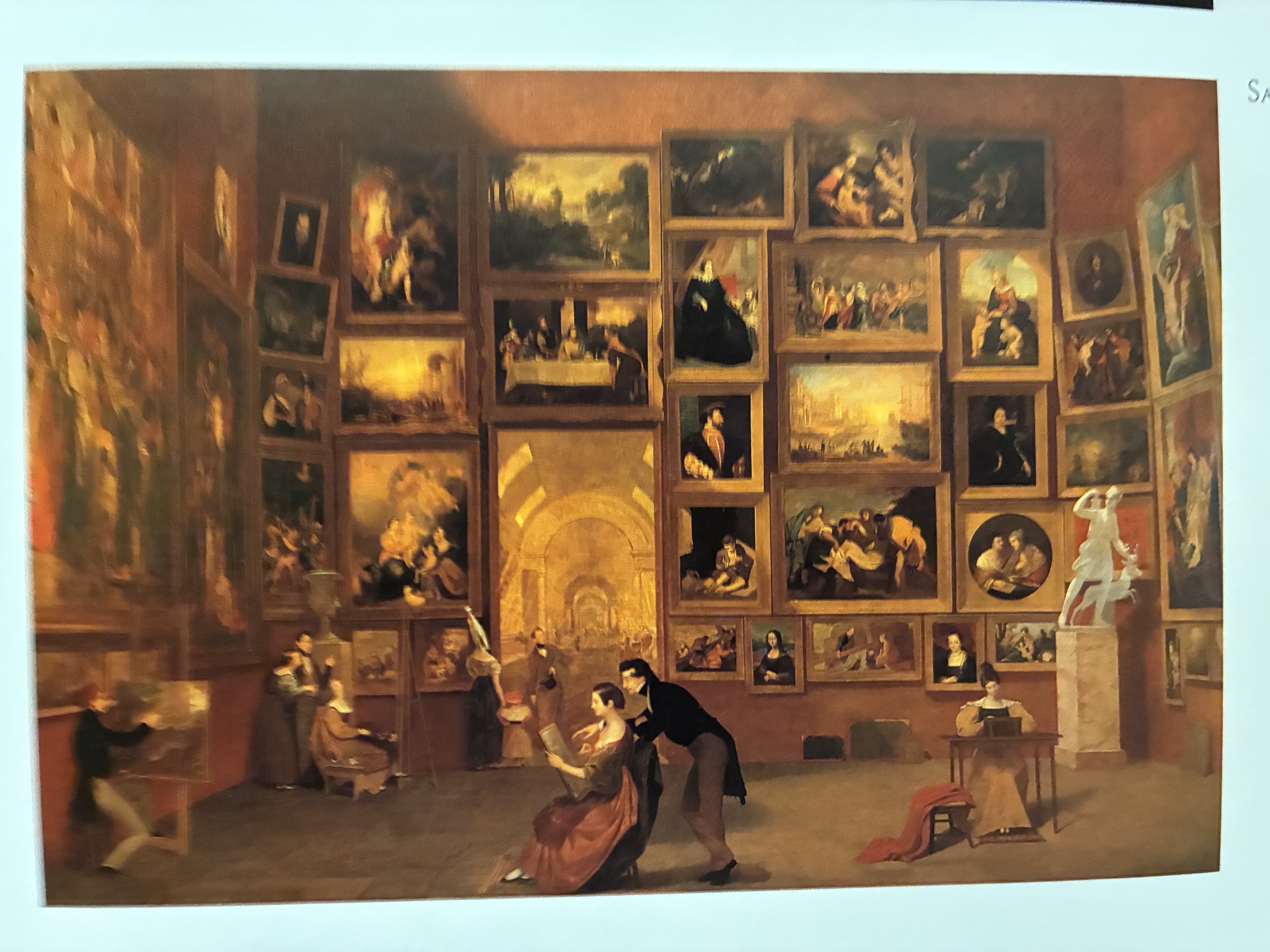 The Gallery of the Louvre by Samuel F. B. Morse (1831–1833)