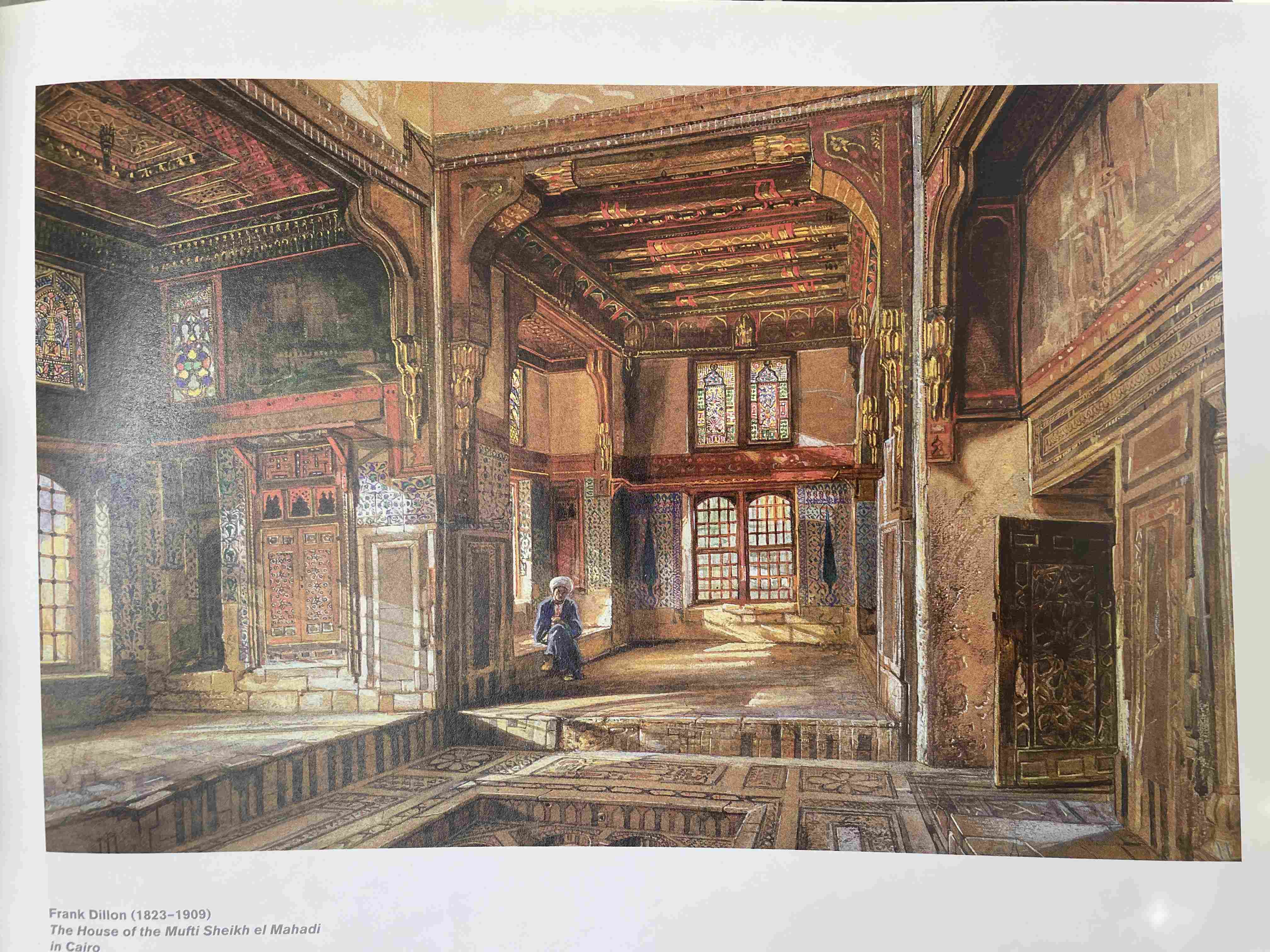 The House of the Mufti Sheikh el Mahadi in Cairo by Frank Dillon (1854)