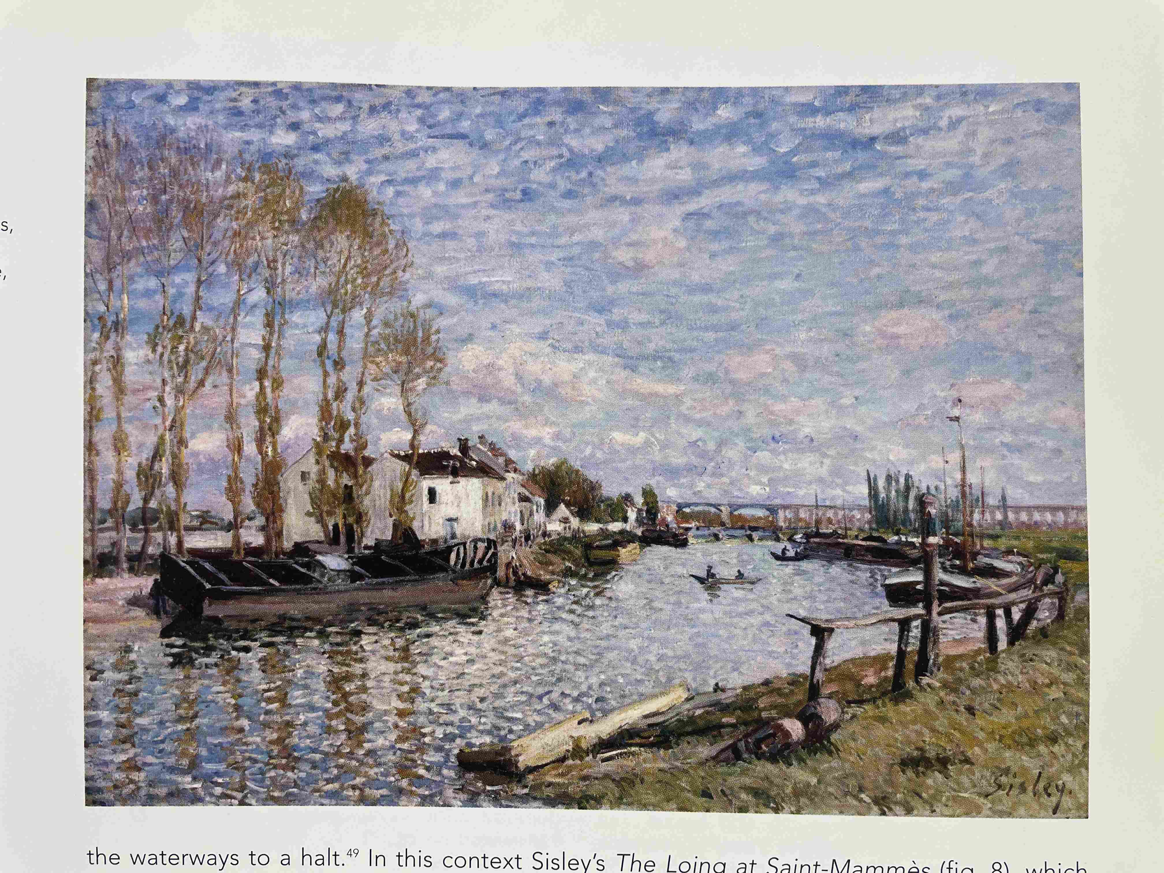 The Loing at Saint-Mammès by Alfred Sisley (1884)