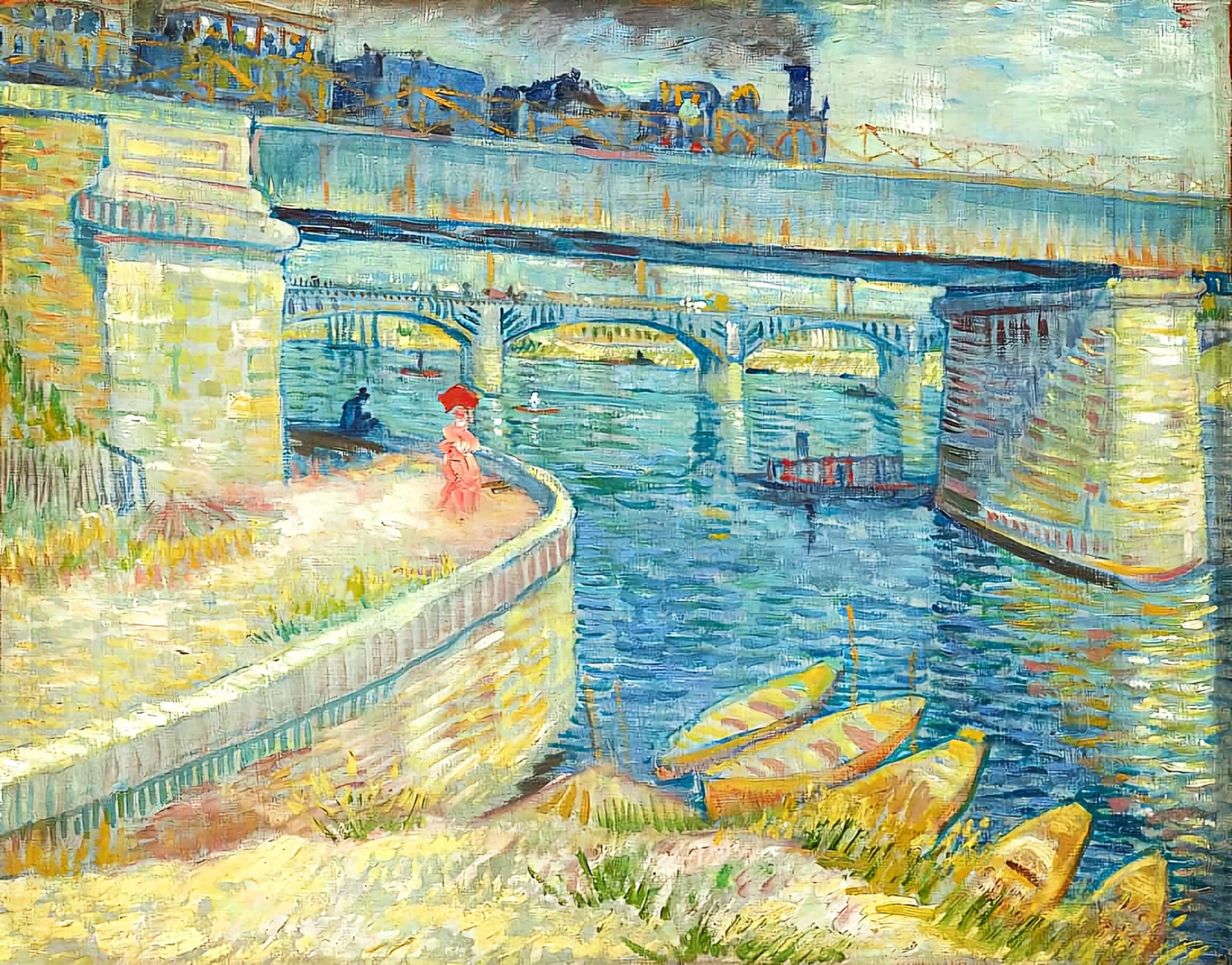 The Pont de Clichy by Vincent van Gogh (1887)