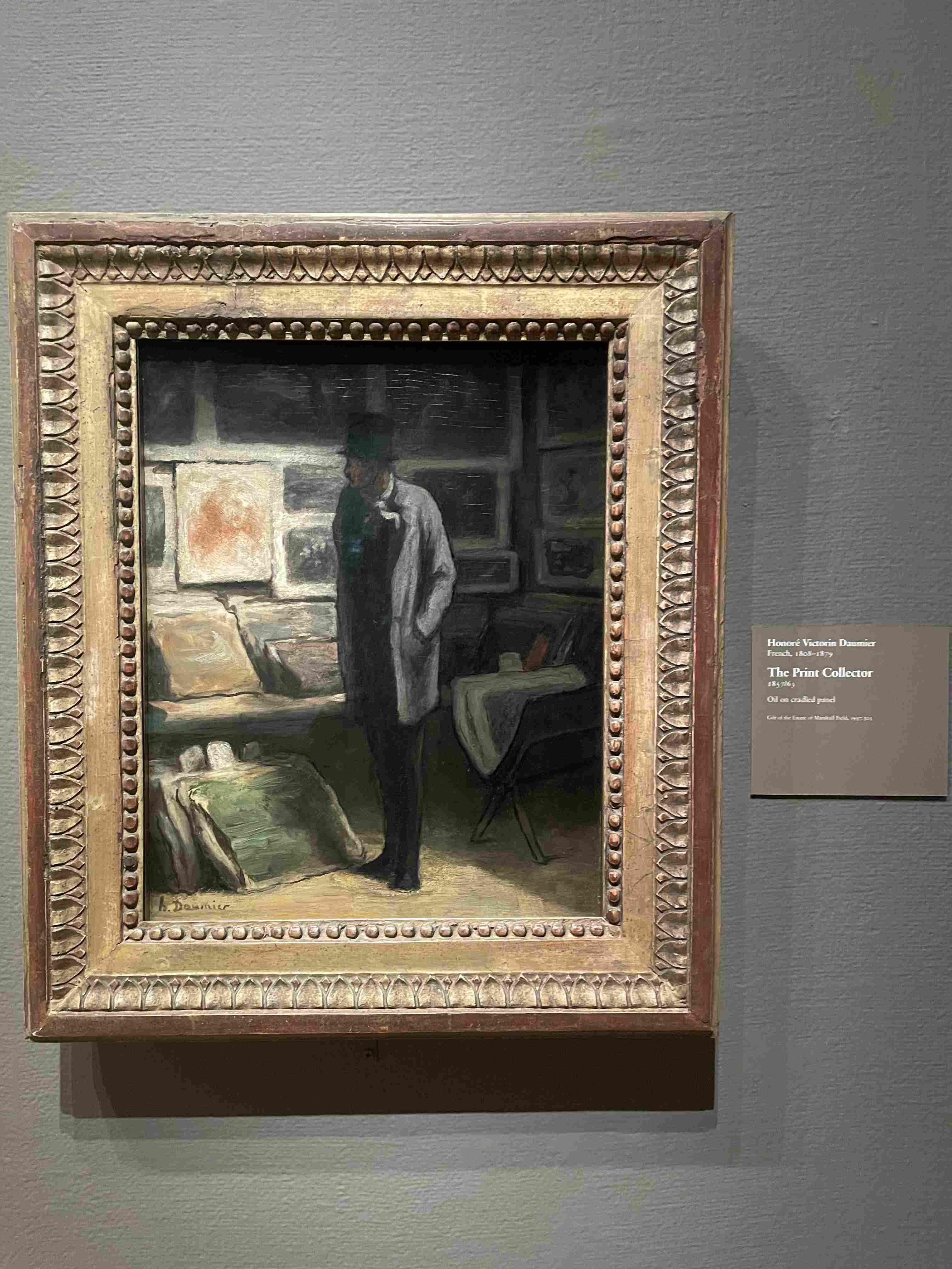 The Print Collector by Honoré Victorin Daumier (1857/65)