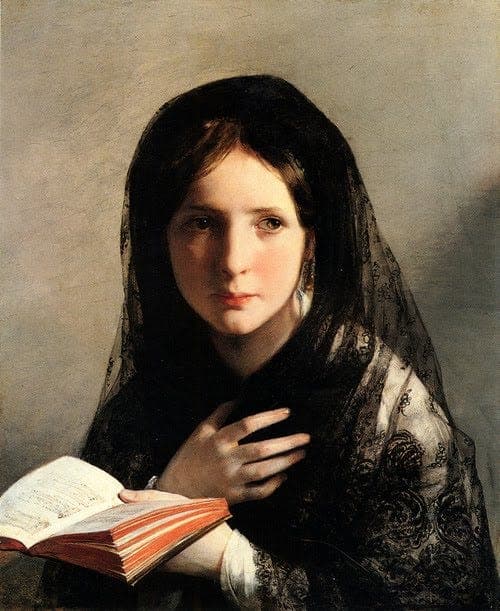 The Reader by Jean-Baptiste-Camille Corot (c. 1850)