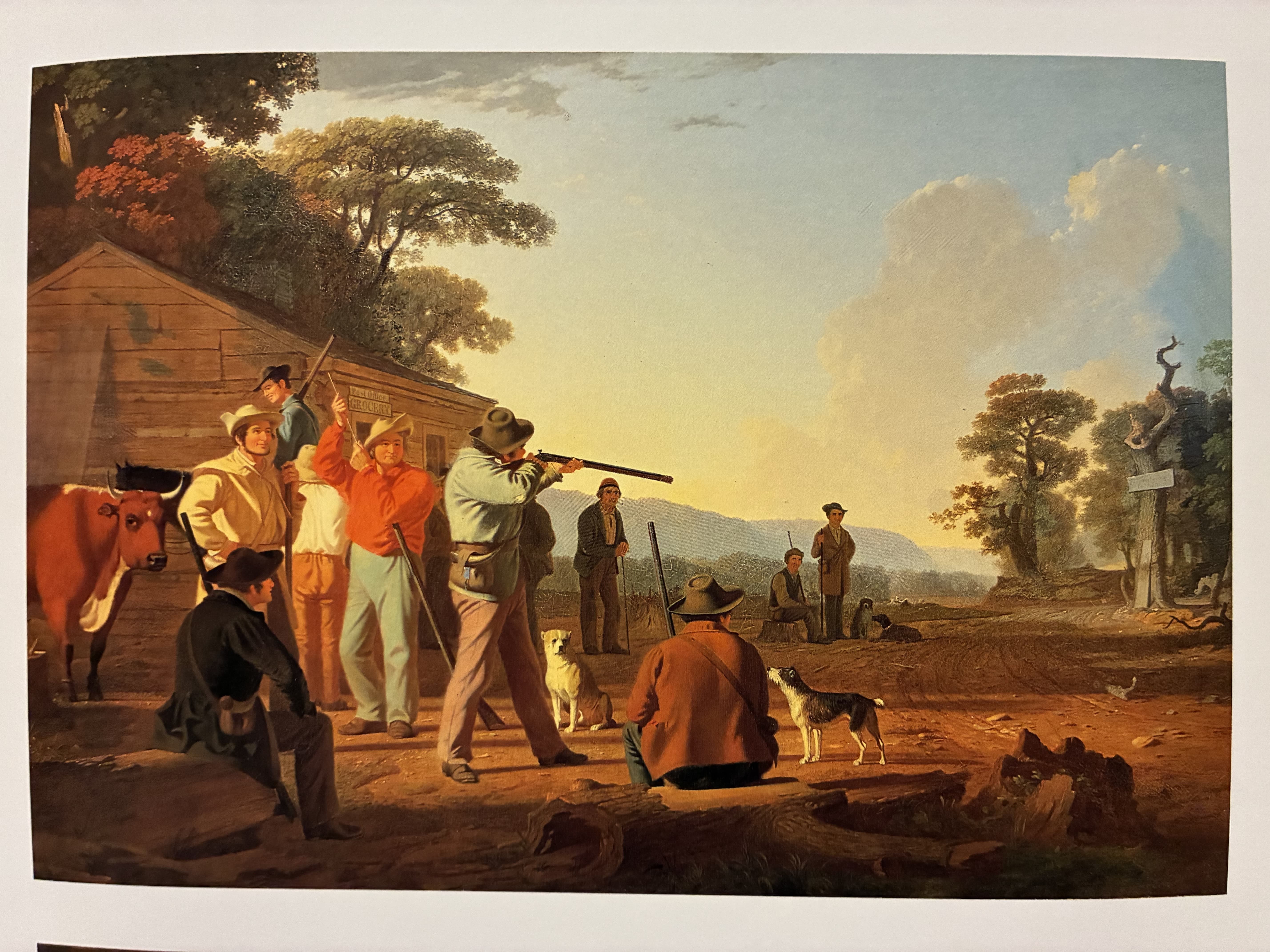 The Rifle Match by George Caleb Bingham (1850)