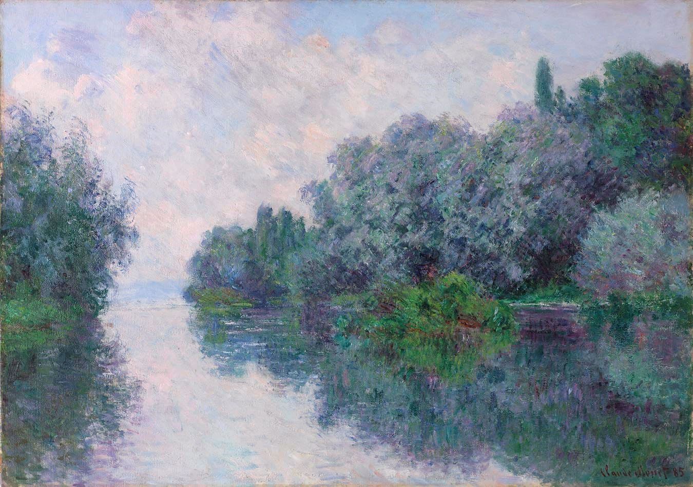The Seine at Port-Villez by Claude Monet (1885)