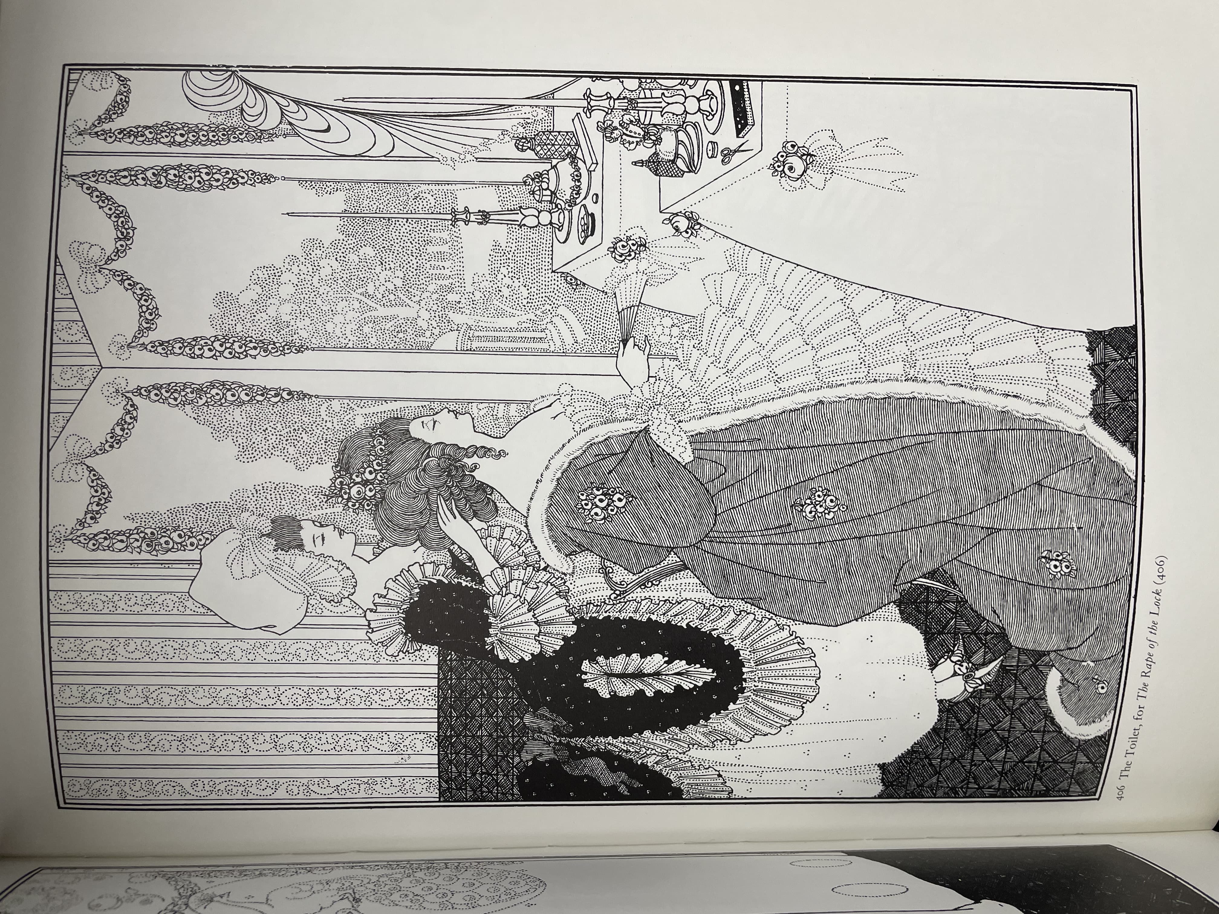 The Toilet (Illustration for The Rape of the Lock) by Aubrey Beardsley (1896)