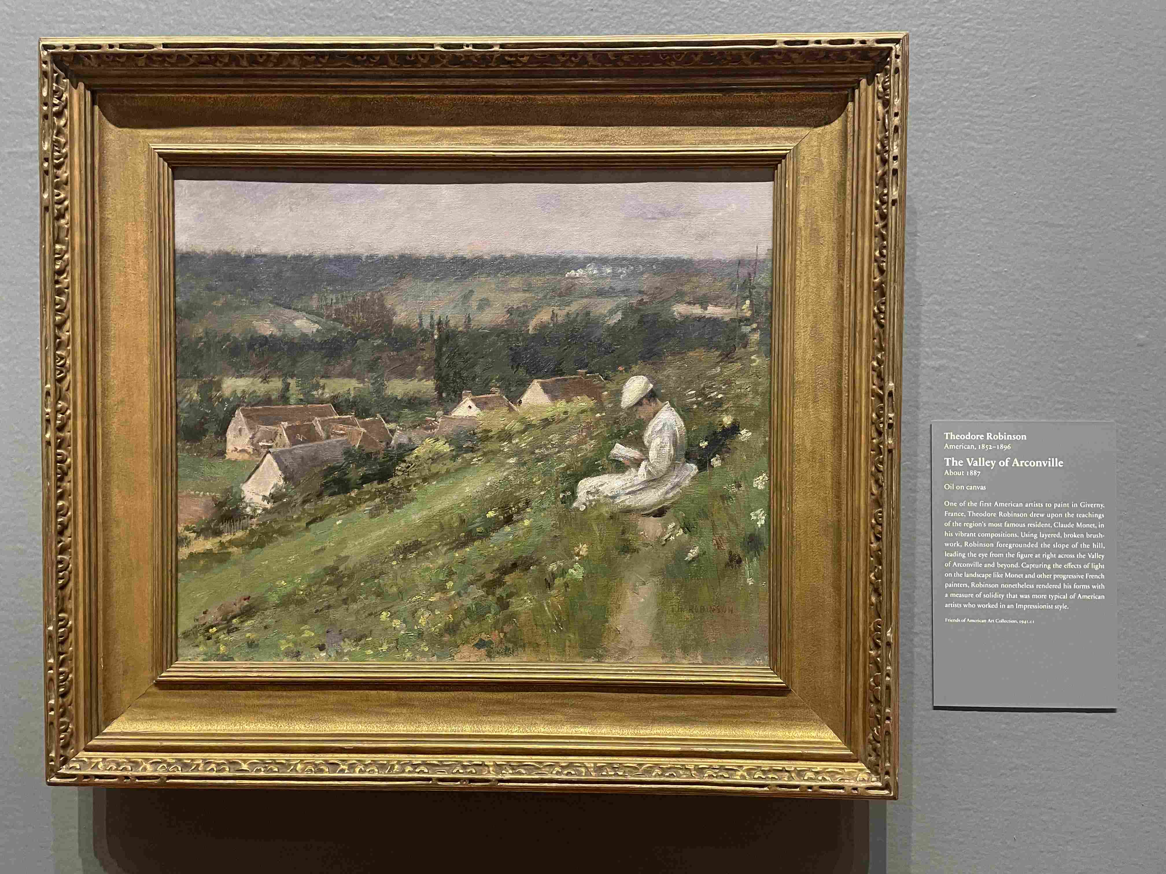 The Valley of Arconville by Theodore Robinson (About 1887)