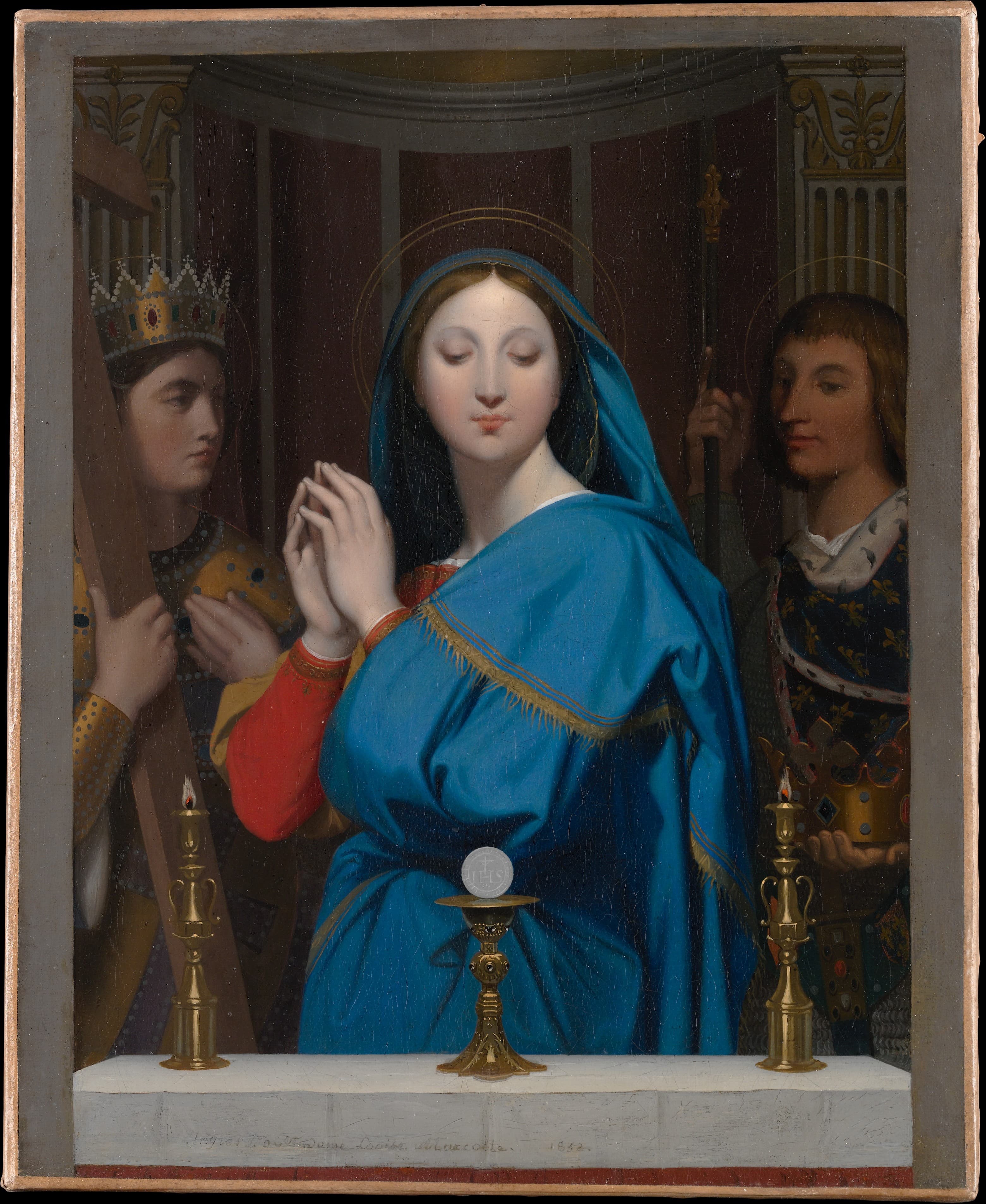 The Virgin Adoring the Host by Jean-Auguste-Dominique Ingres (1852)