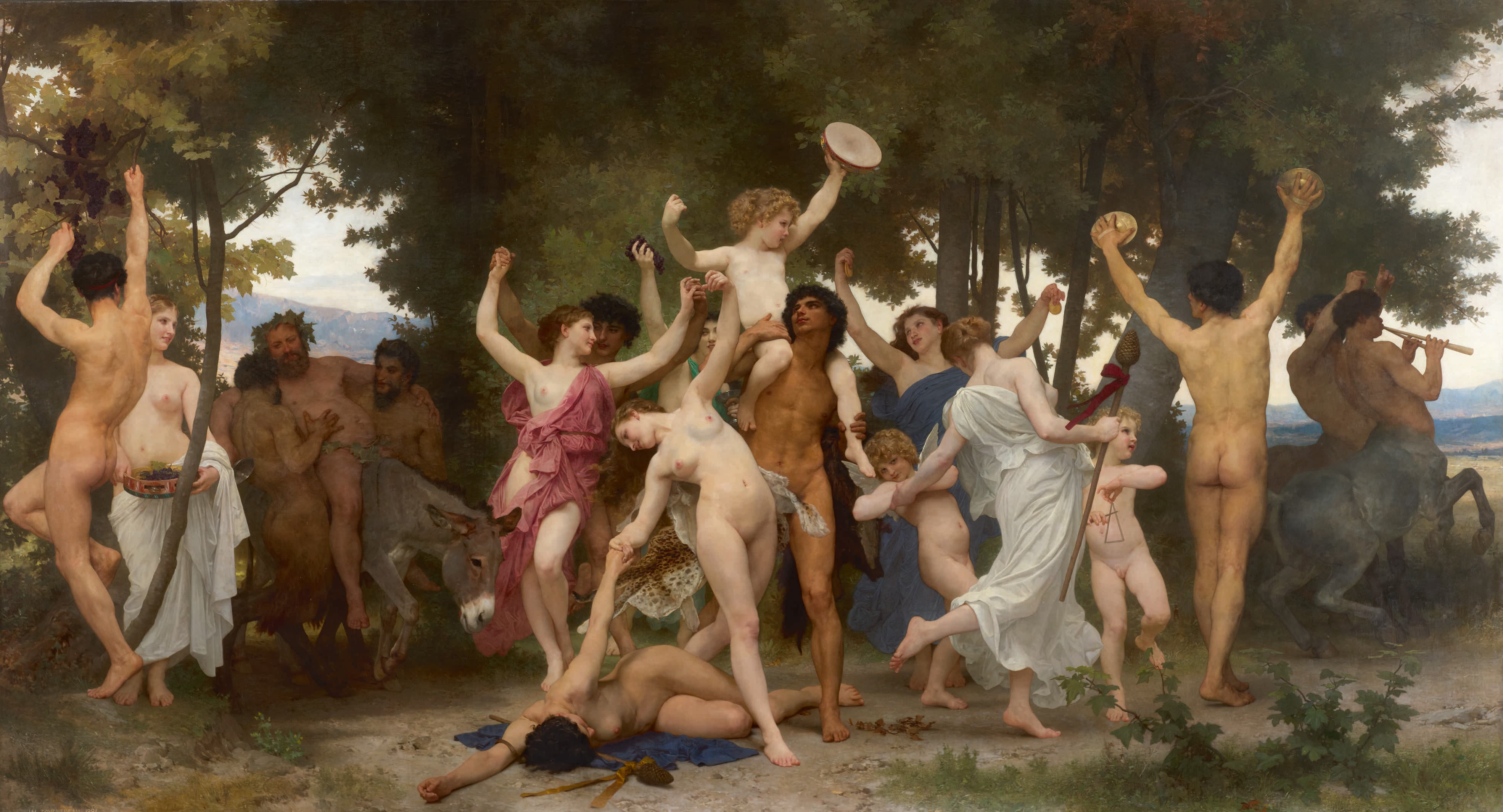 The Youth of Bacchus by William-Adolphe Bouguereau (1884)
