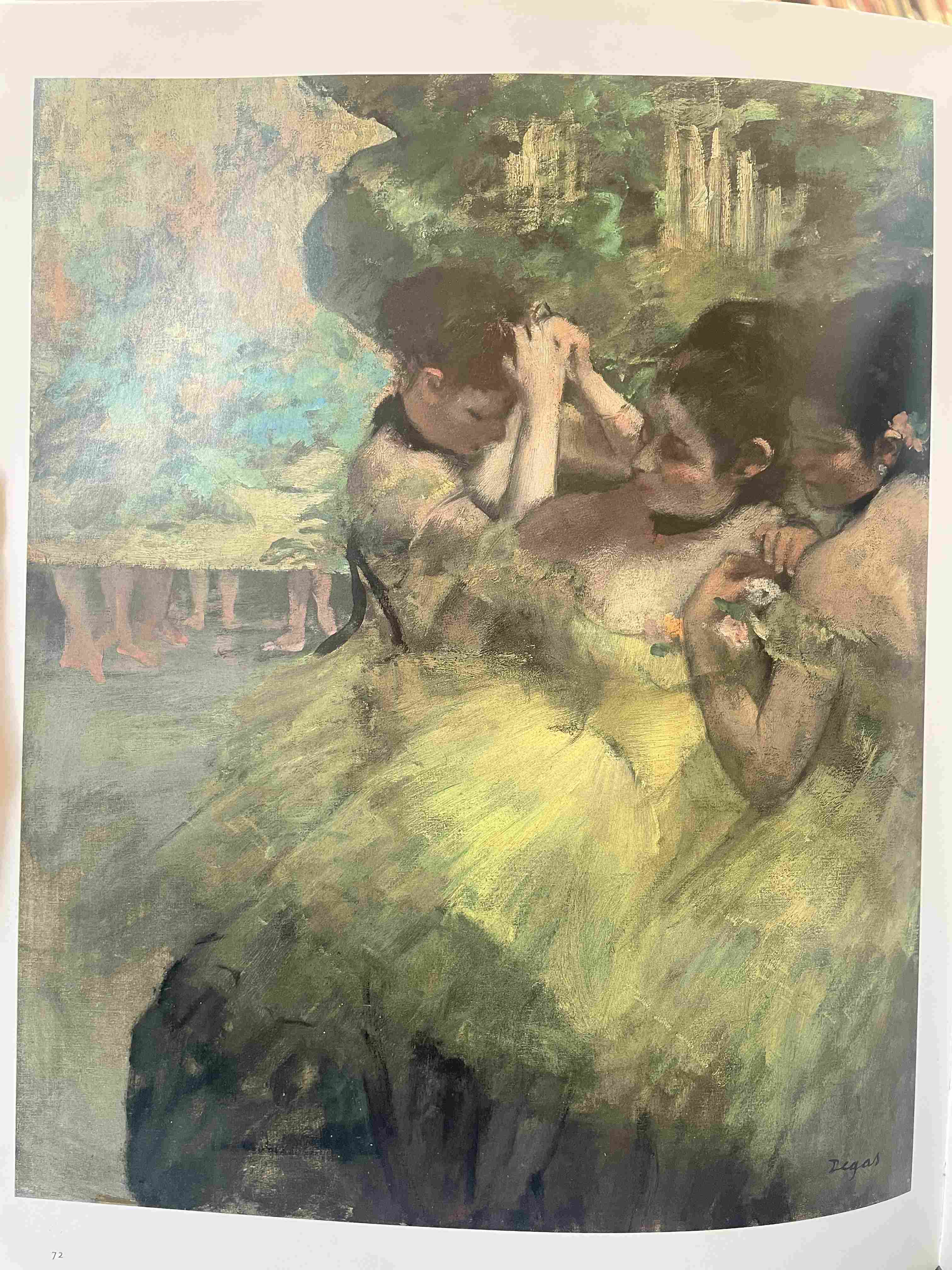 Three Dancers (Dancers at Rest) by Edgar Degas (c. 1898)
