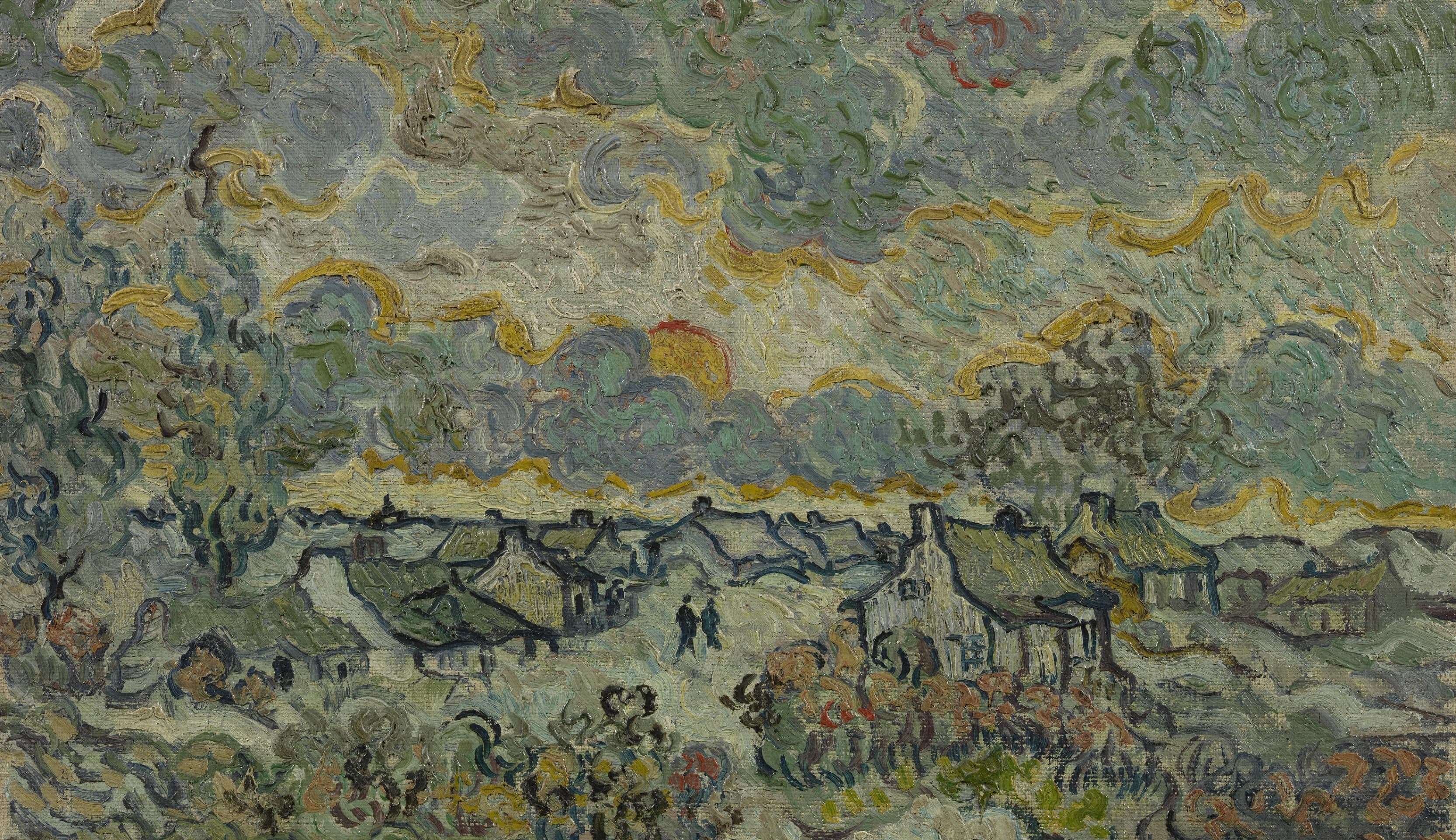 View of Auvers-sur-Oise by Vincent van Gogh (1890)