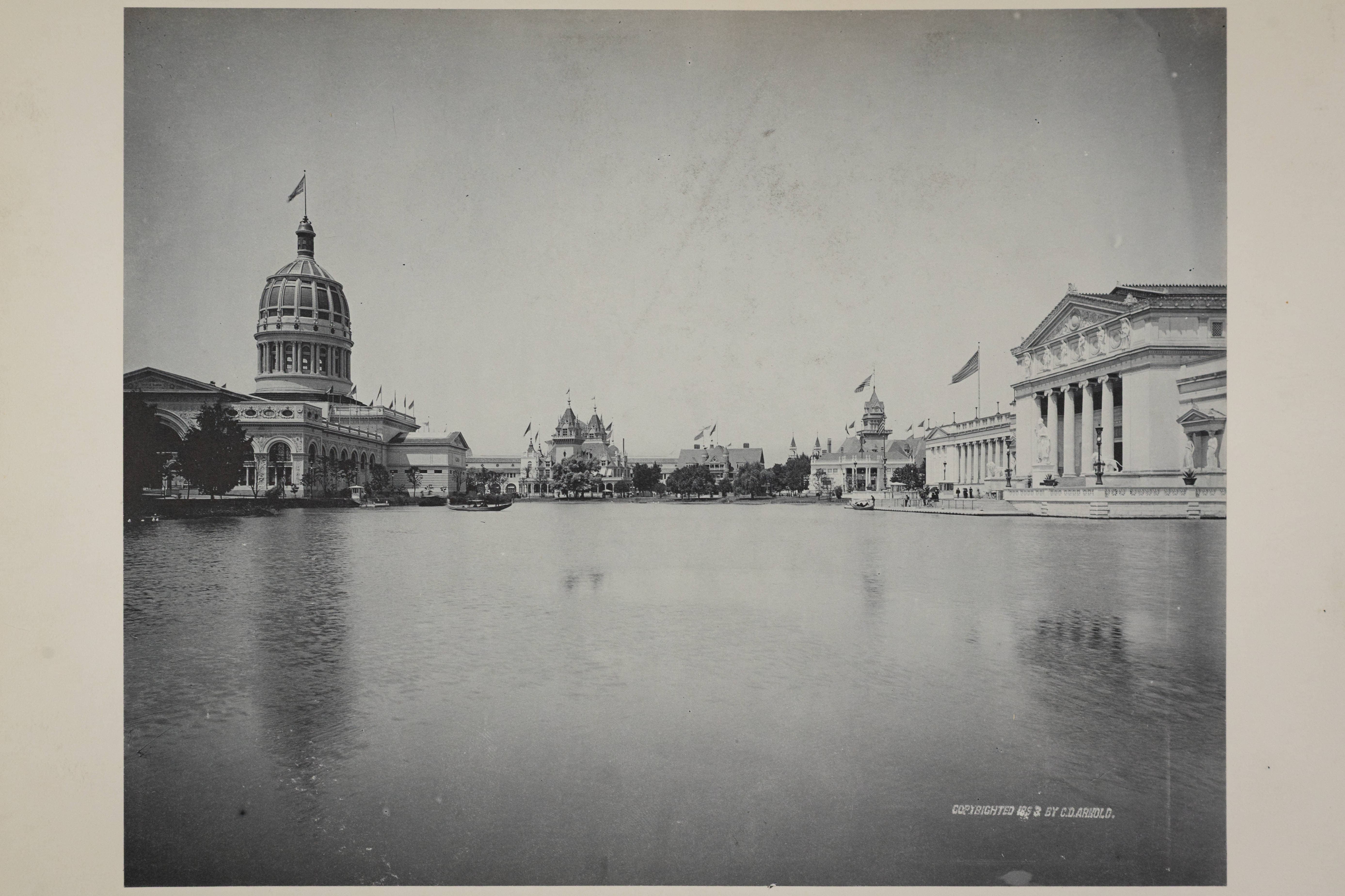 View of the Grand Basin and Exposition Buildings, World's Columbian Exposition by Charles Dudley Arnold (1893)